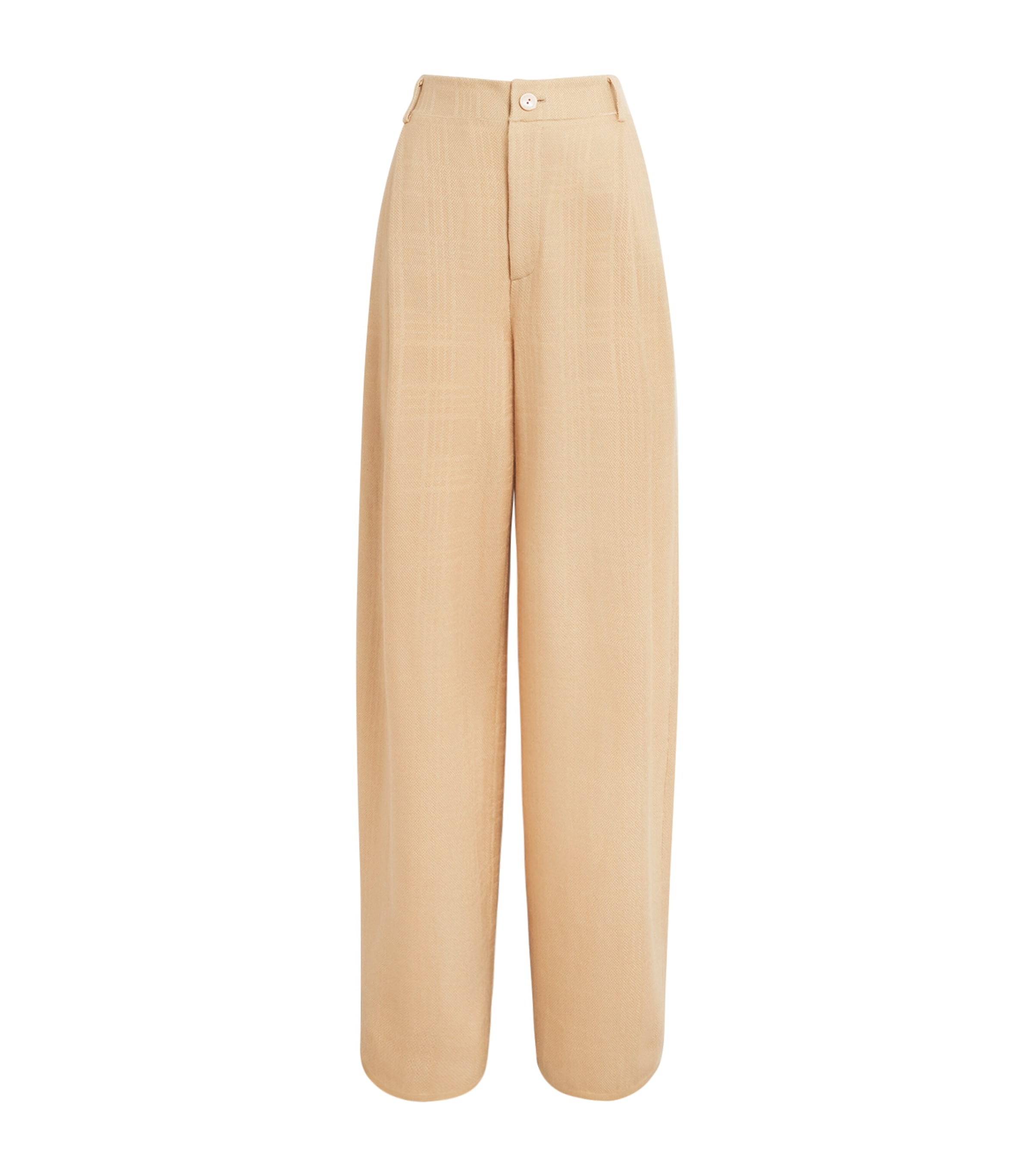 Colombo Womens Cashmere-Silk Wide-Leg Trousers Light Blue Image 1