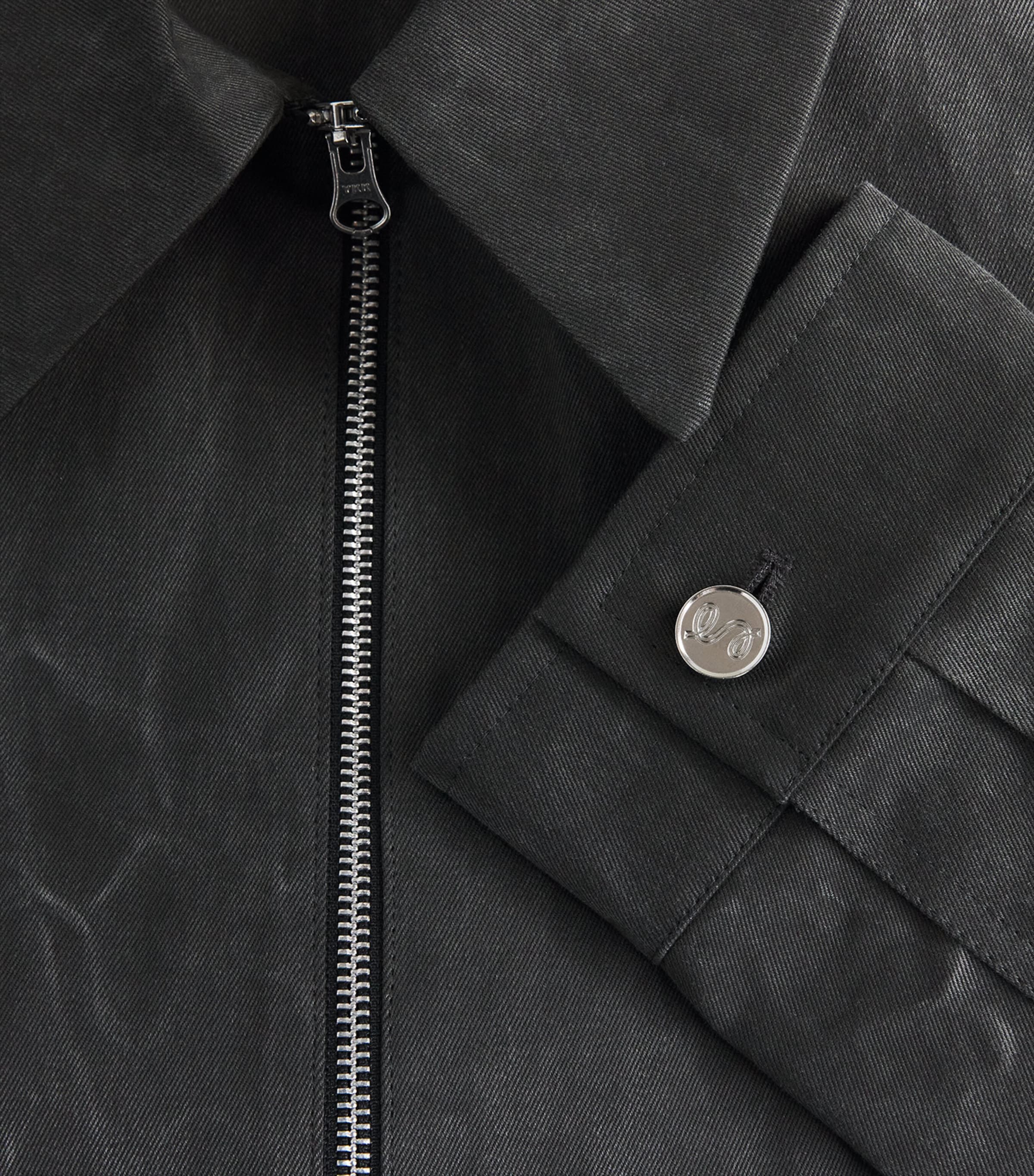 Séfr Mens Cotton Tazio Jacket Marble Charcoal Image 6