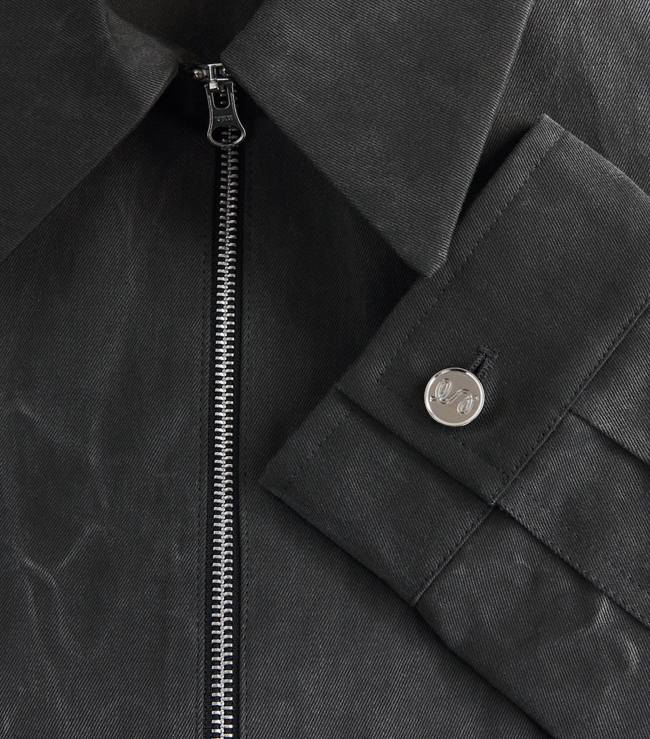 Séfr Mens Cotton Tazio Jacket Marble Charcoal Image 6