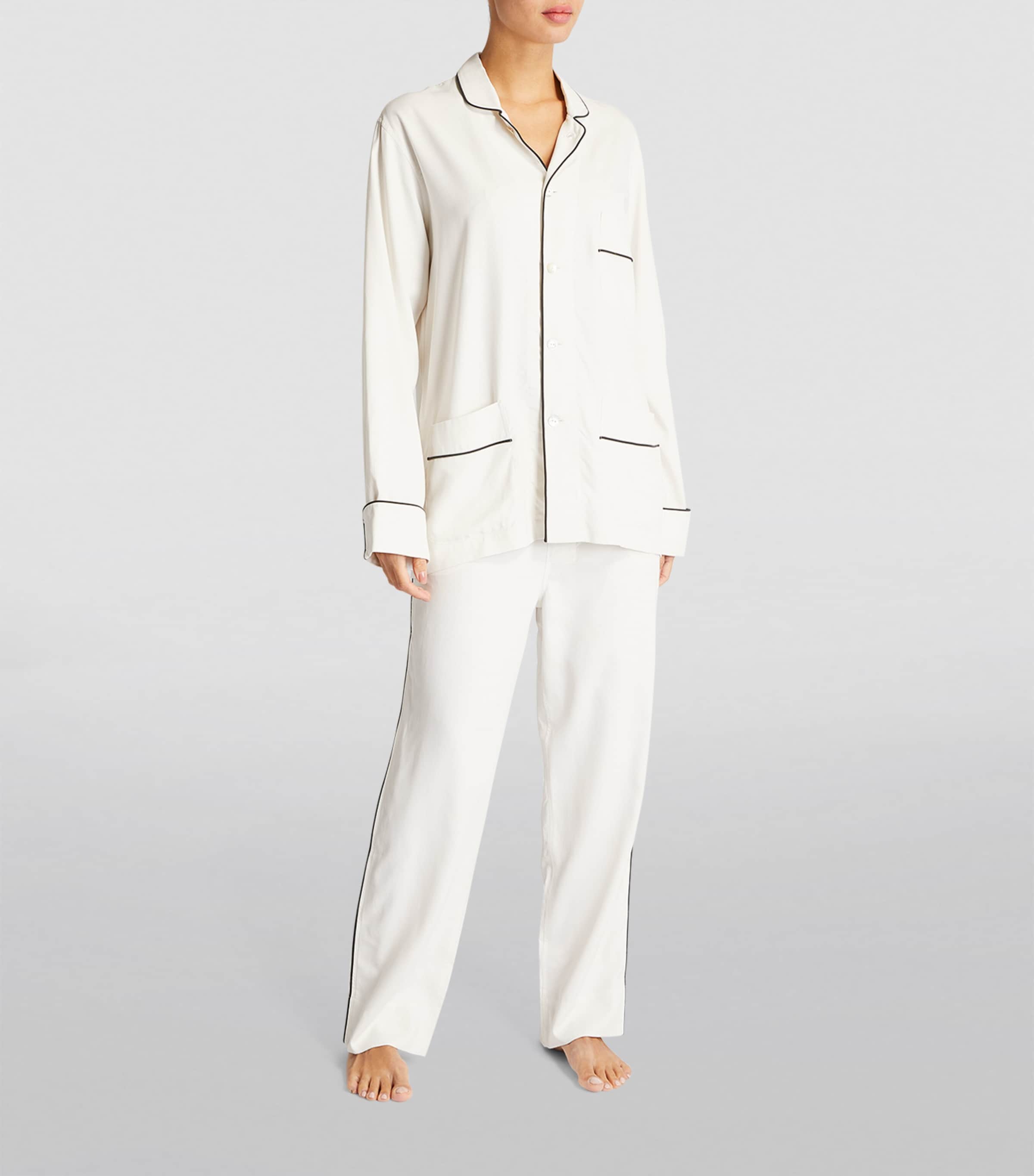 Silk Laurent Pyjama Set IVORY Image 2