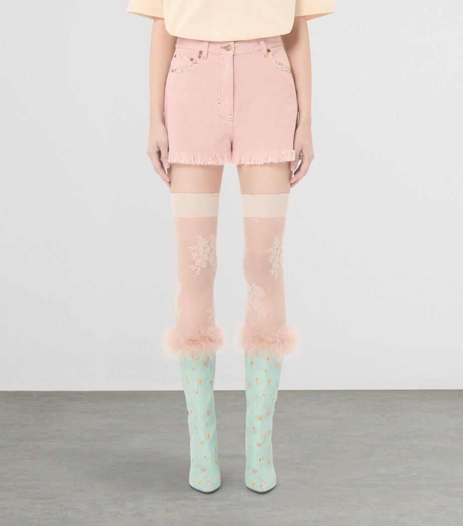 Cotton-Linen Patch Shorts O45 Image 2