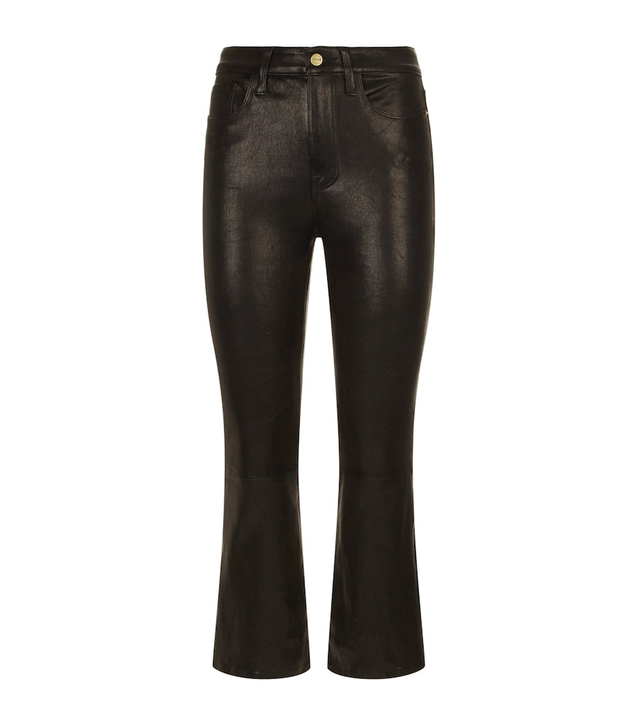 Leather Le Jane Crop Jeans WASHED BLACK Image 1