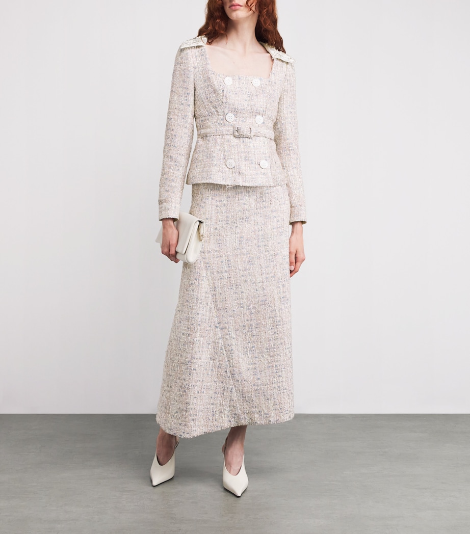 Tweed Embellished Goldie Jacket PINK MULTI Image 2