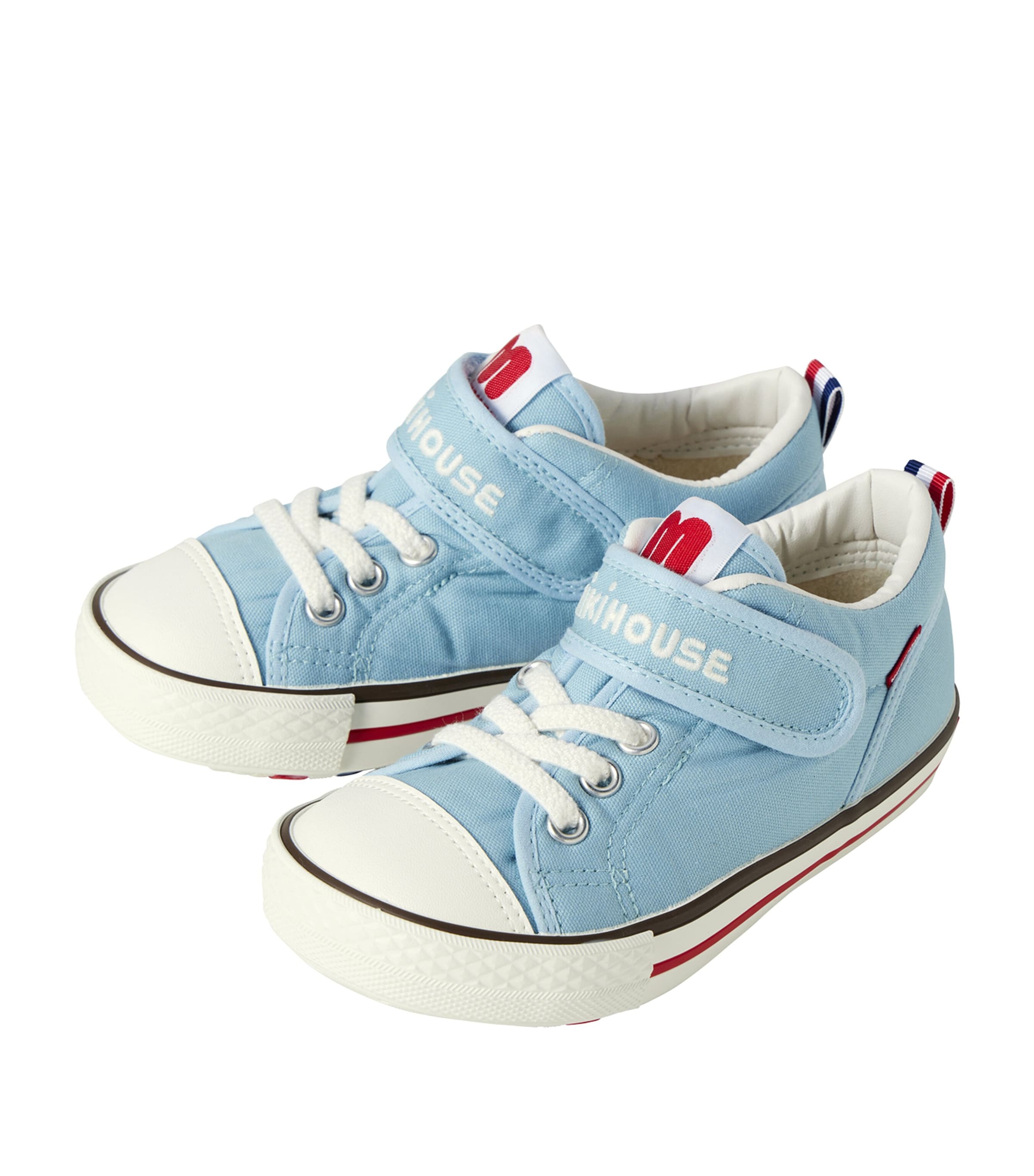 Miki House Logo Velcro Sneakers | Baby Clothing | Baby Shoes | Trainers | Designers | Miki House