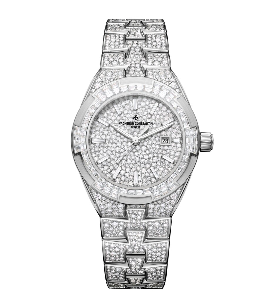 Vacheron Constantin White Gold and Diamond Overseas High Jewellery Watch 35mm White Gold Image 1