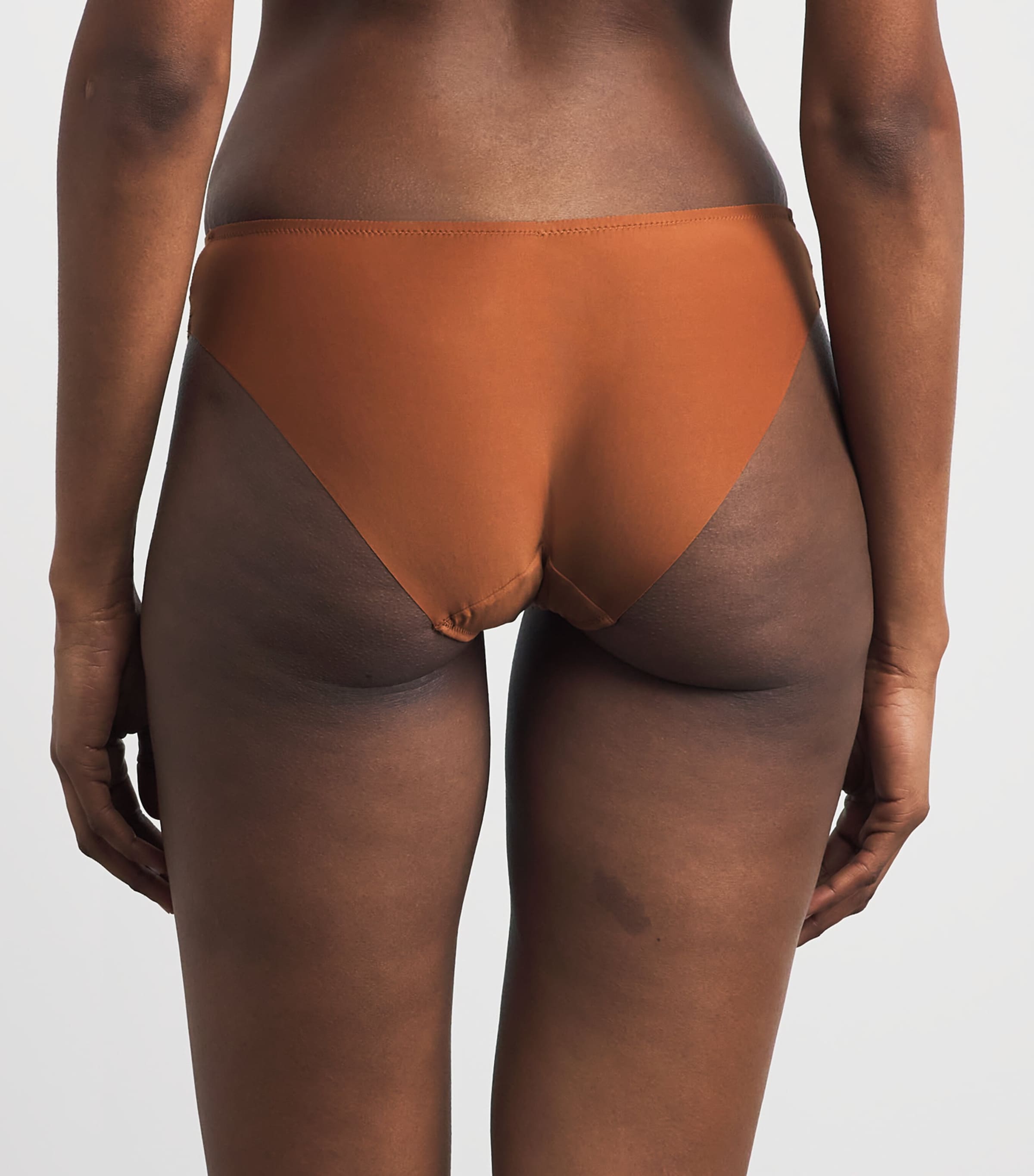 Aubade Womens Sheer Emotion Brazilian Briefs Honey Image 3