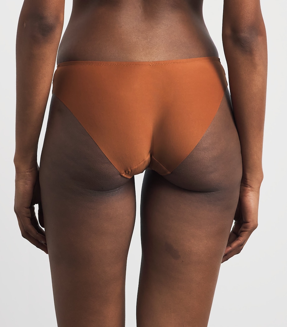 Aubade Womens Sheer Emotion Brazilian Briefs Honey Image 3
