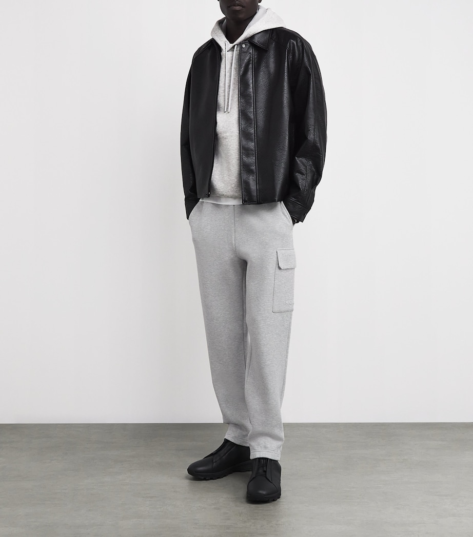 Cotton-Blend Marvin Cargo Sweatpants LT GREY MX A Image 2