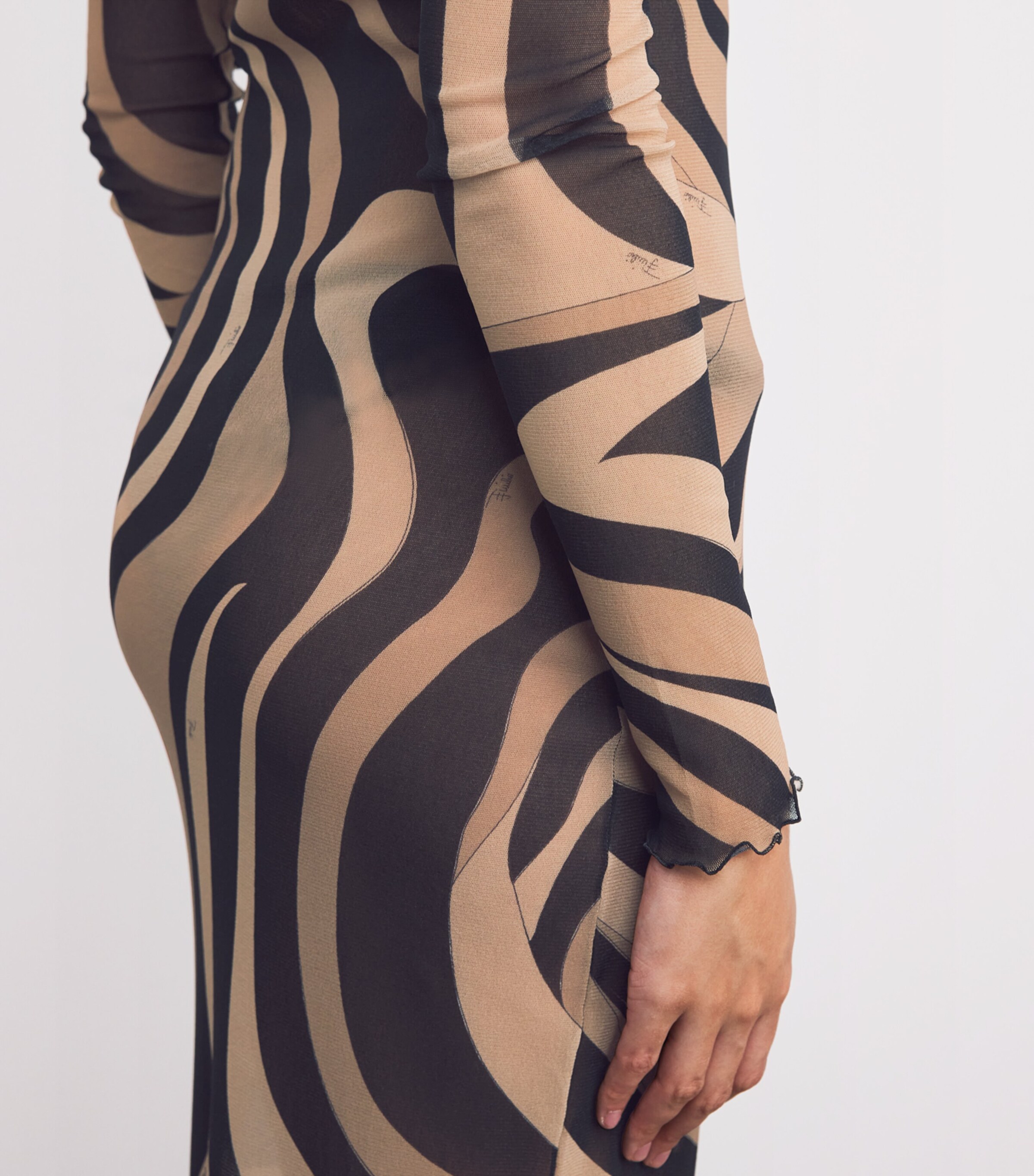 pucci marmo sheer tulle maxi dress Pucci