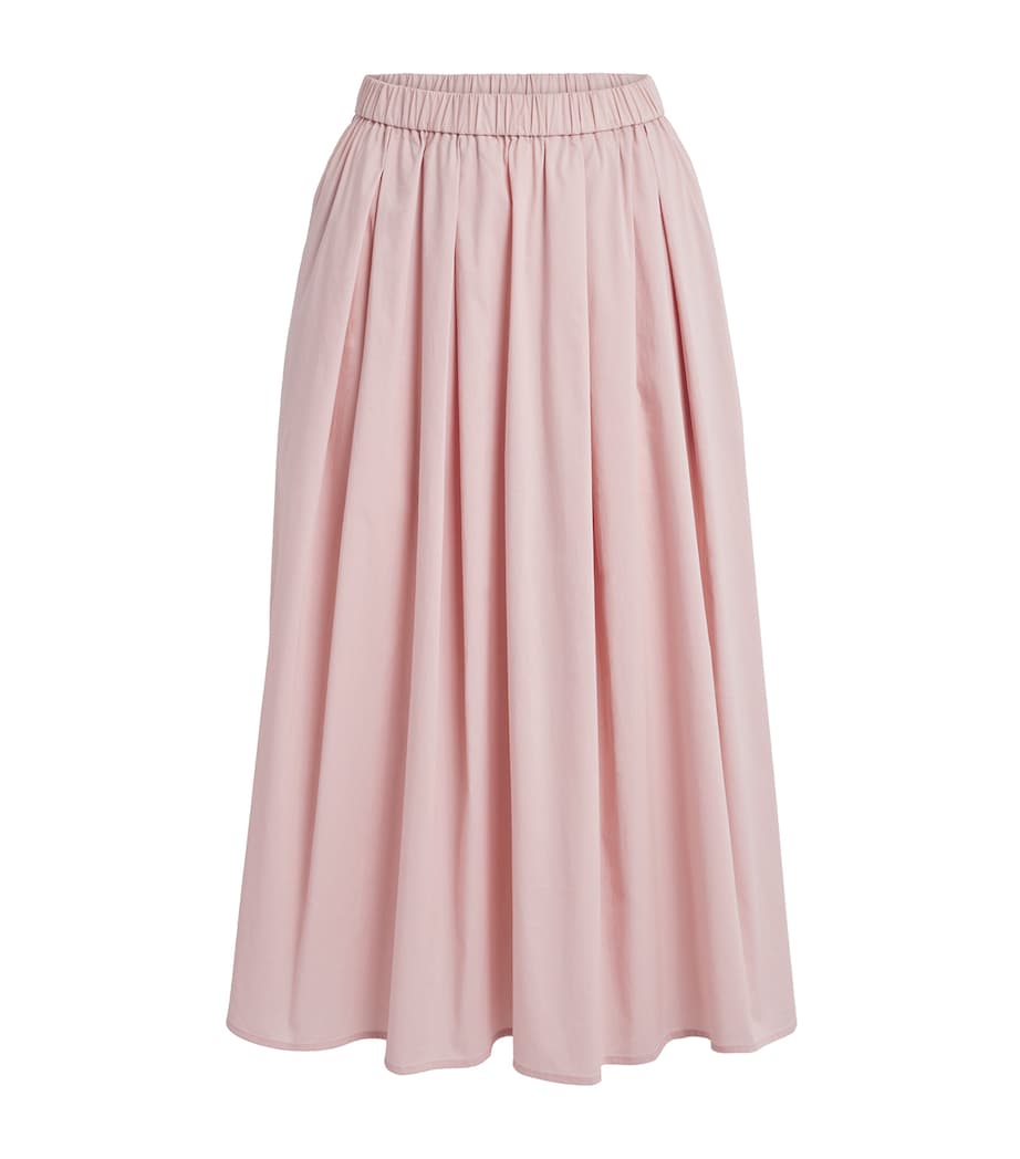 Stylein Womens Cotton-Blend Jorina Midi Skirt Off Pink Image 1