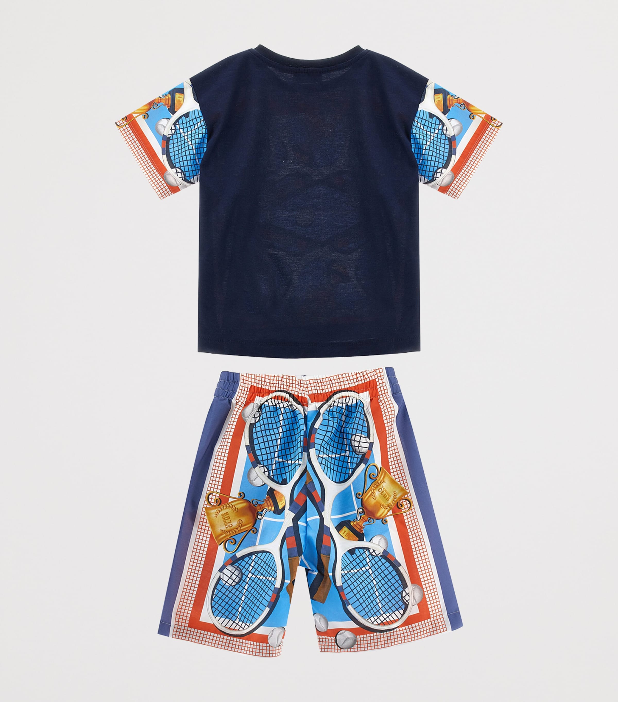 Tennis Print T-Shirt and Shorts Set (24 Months - 12 Years) MULTICOLOR Image 2