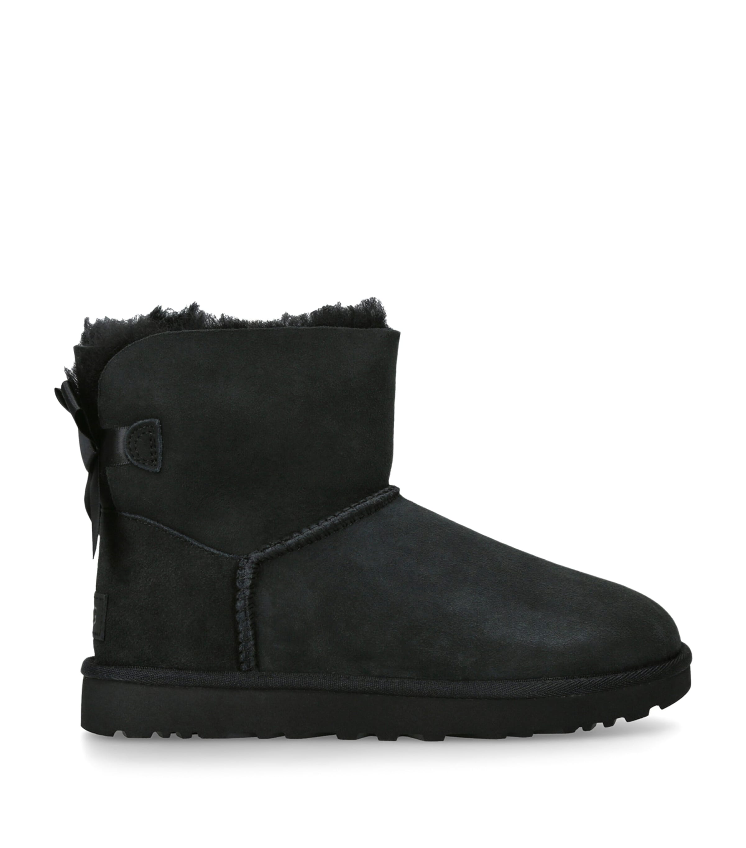 Ugg Suede Mini Bailey Bow Ii In Black