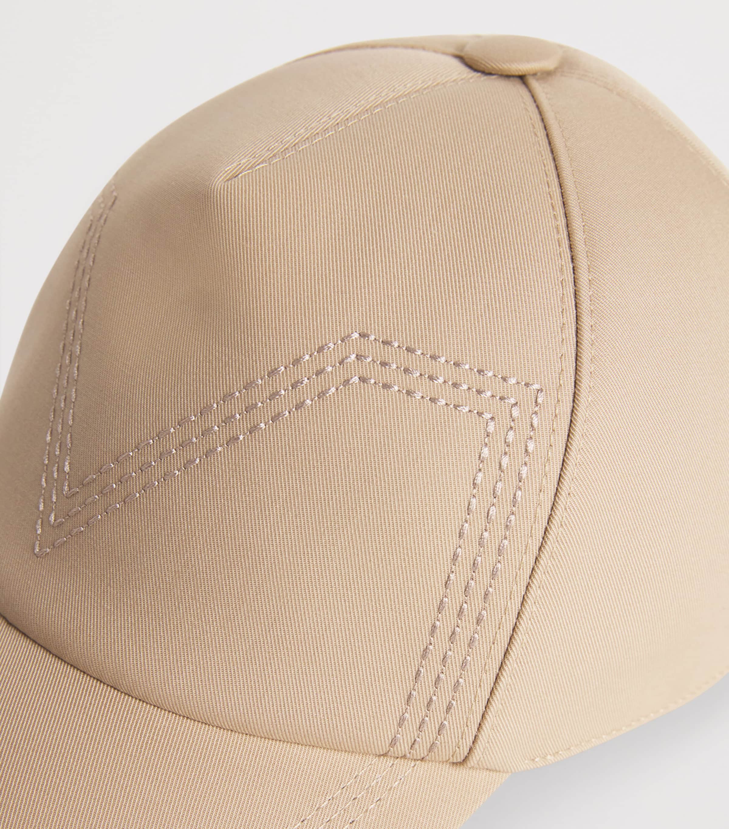 Cotton Baseball Cap SAND Image 4