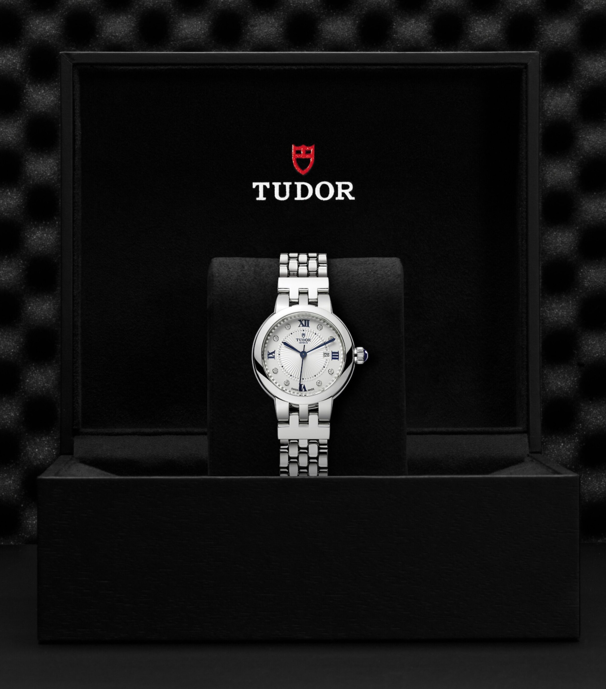 Clair de Rose Stainless Steel and Diamond Watch 30mm WHITE Image 4