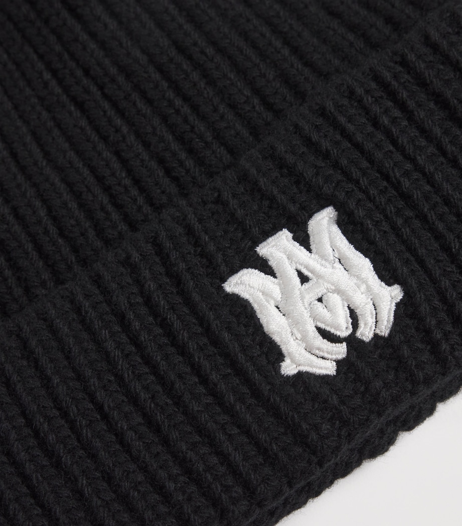 Embroidered Logo Beanie BLACK Image 3