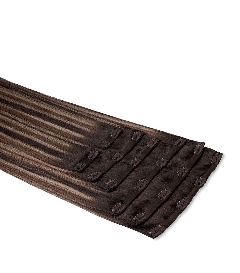 Beauty Works x Huda BARELY THERE Clip-In Hair Extensions Set (18") SPICED OUD Image 1