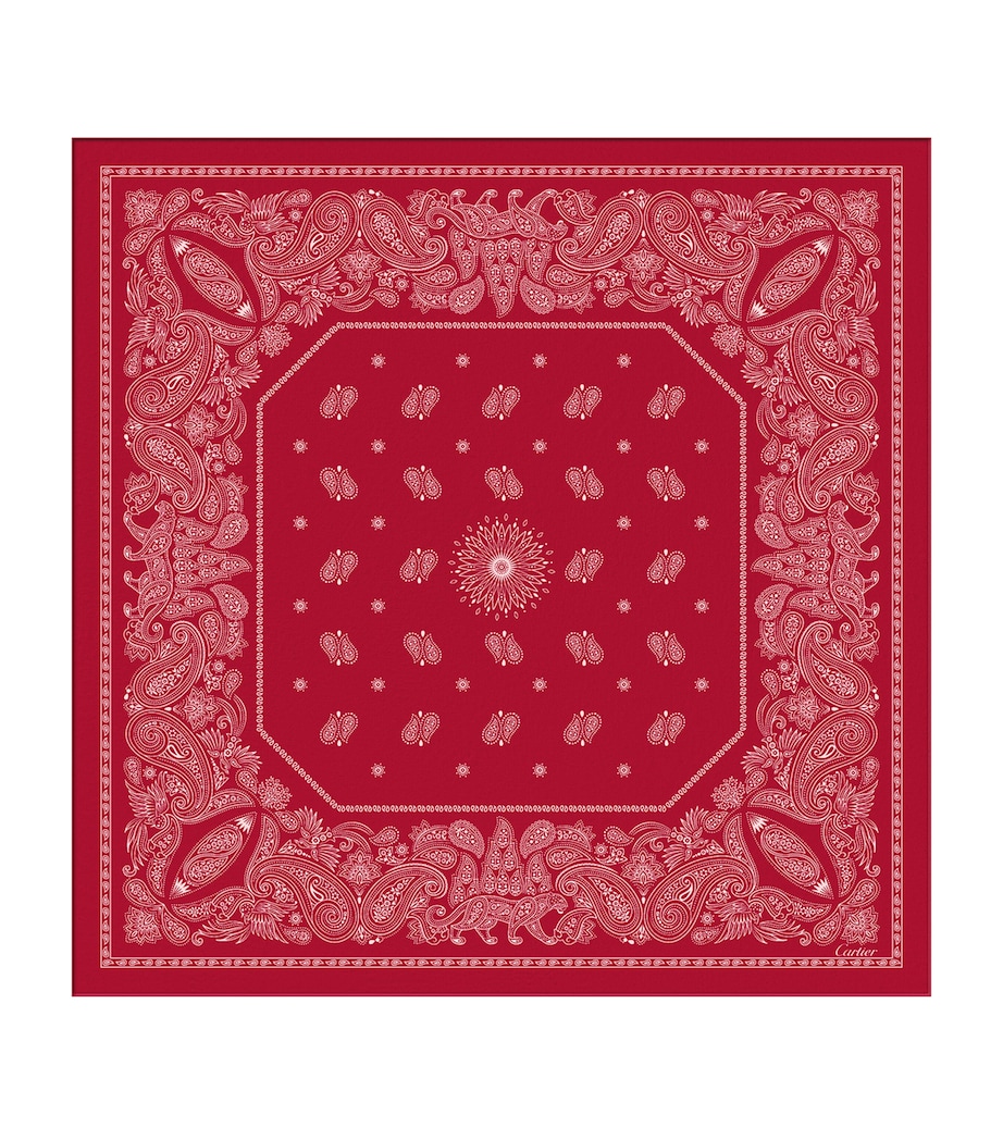 Silk Scarf RED Image 1