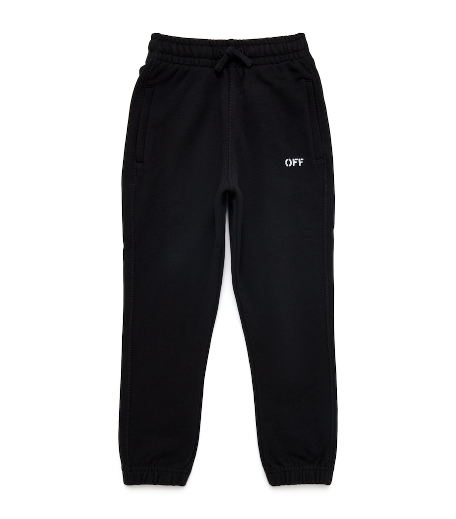 Off Stamp Logo Sweatpants (4-12 Years) 1001BLACK-WHITE Image 1
