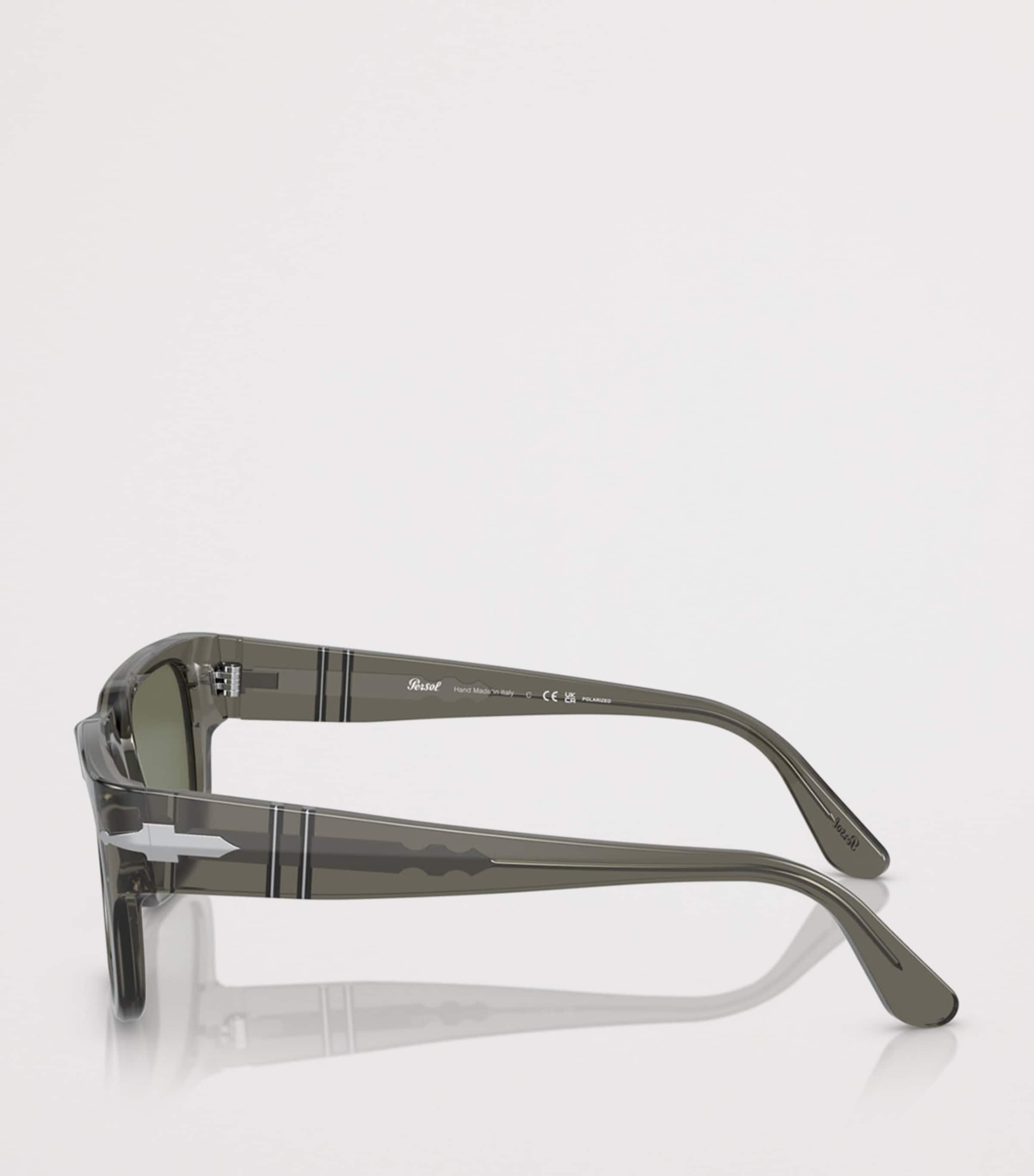 Persol Acetate Rectangle Sunglasses Grey Image 3
