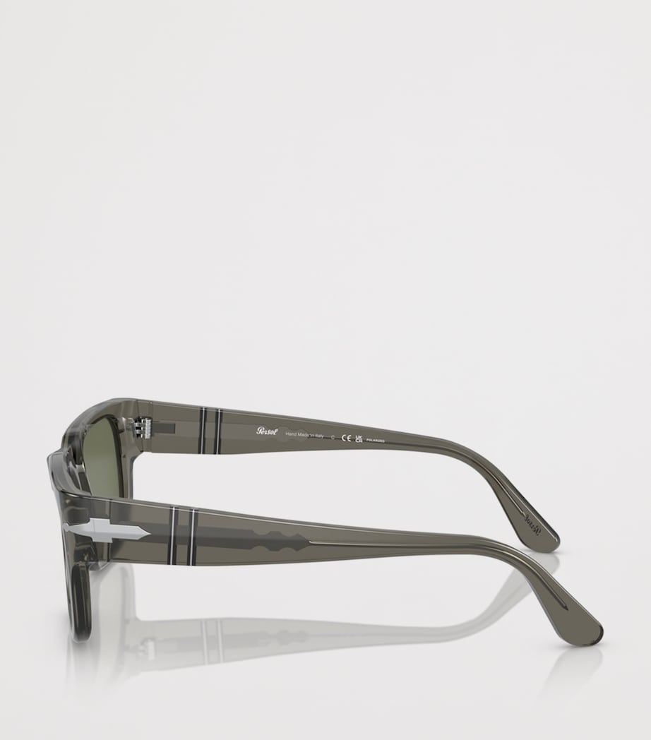 Persol Acetate Rectangle Sunglasses Grey Image 3
