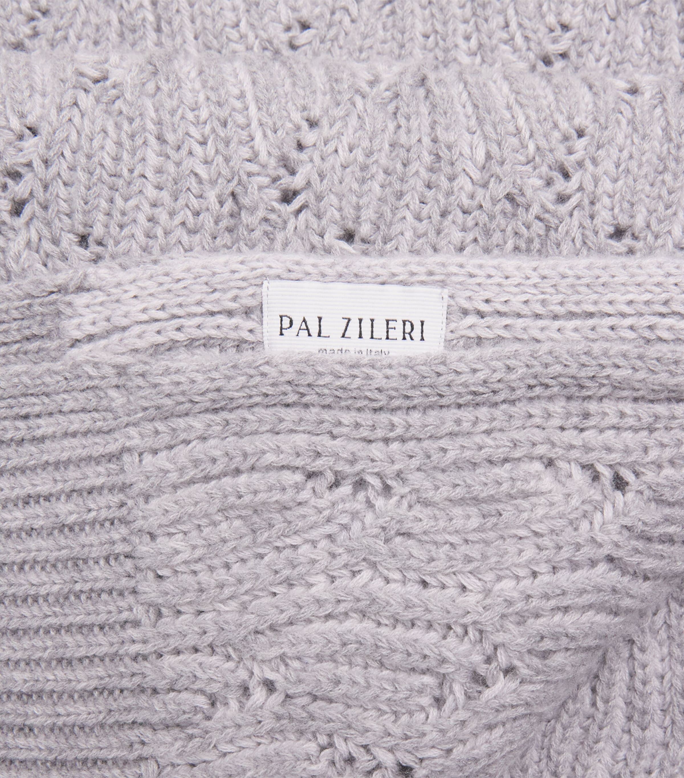 Pal Zileri Grey Wool Cable-Knit Scarf | Harrods US