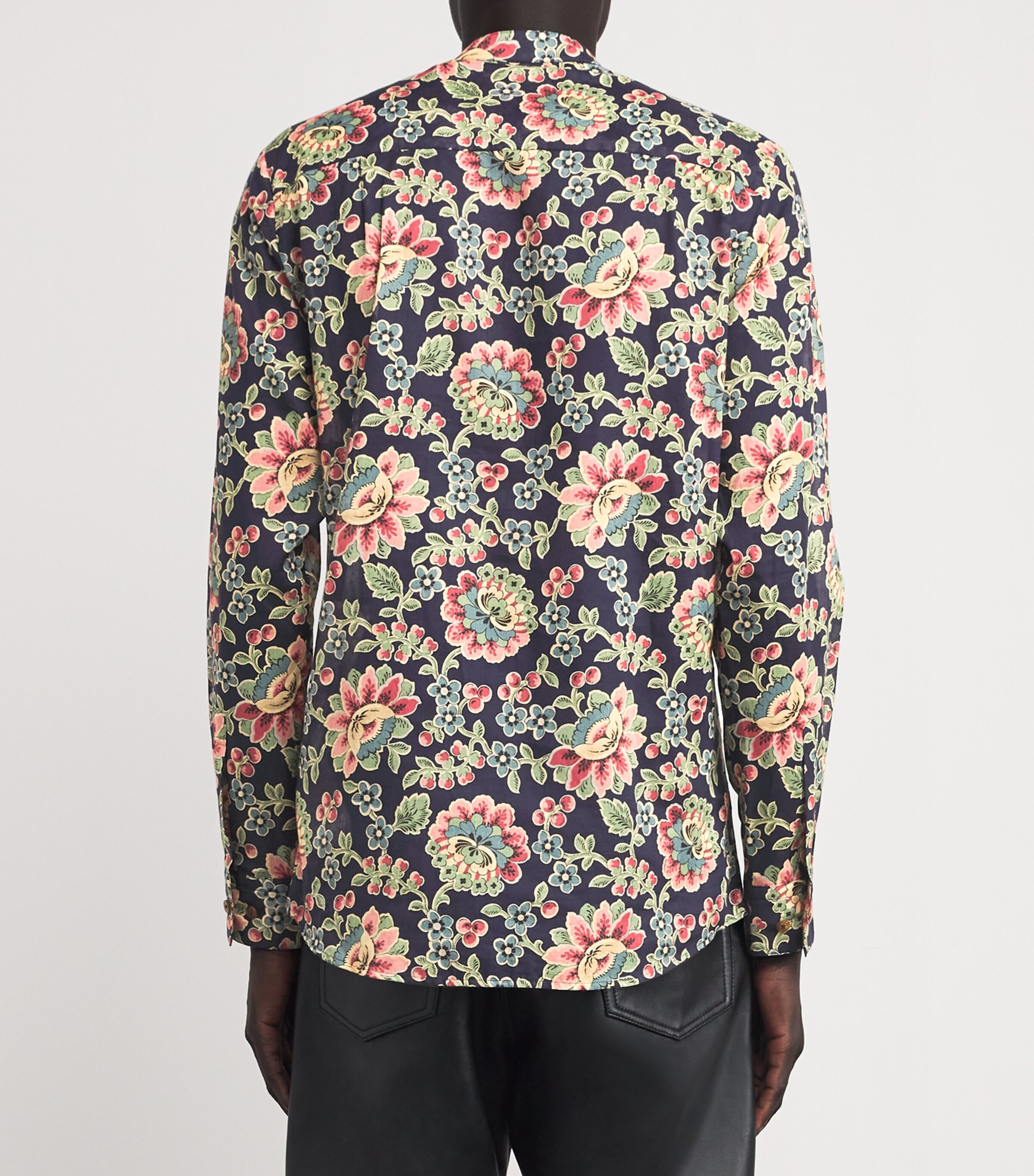 Vivienne Westwood Mens Floral Mandarin Shirt Flowers Image 4
