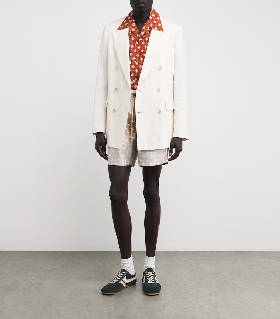 Monogram Quad Short-Sleeve Shirt BURNT ORANGE Image 2