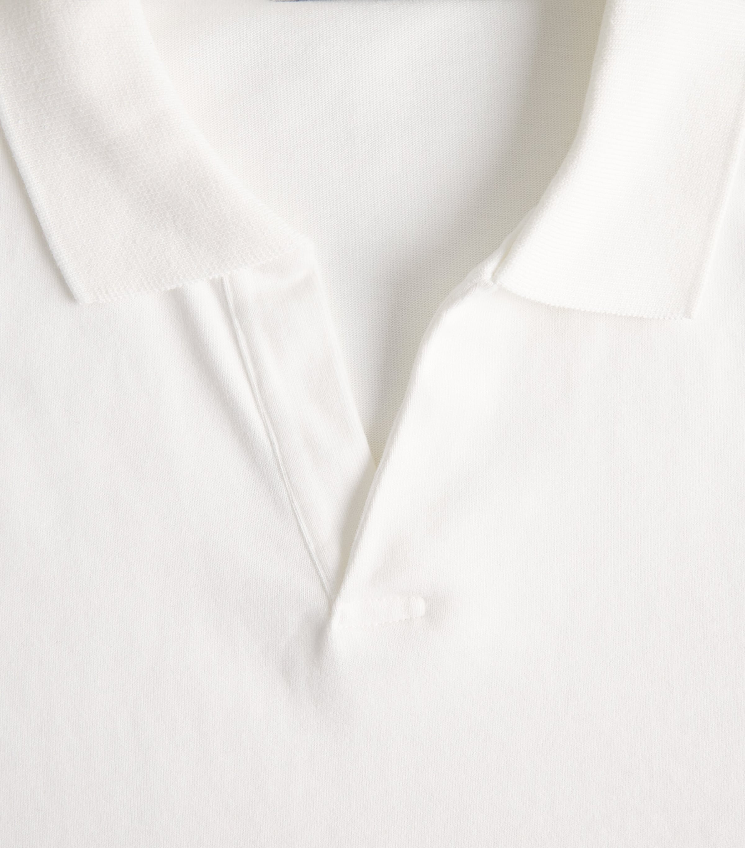 Studio Nicholson Mens Cotton Long-Sleeve Polo Shirt Parchment Image 6