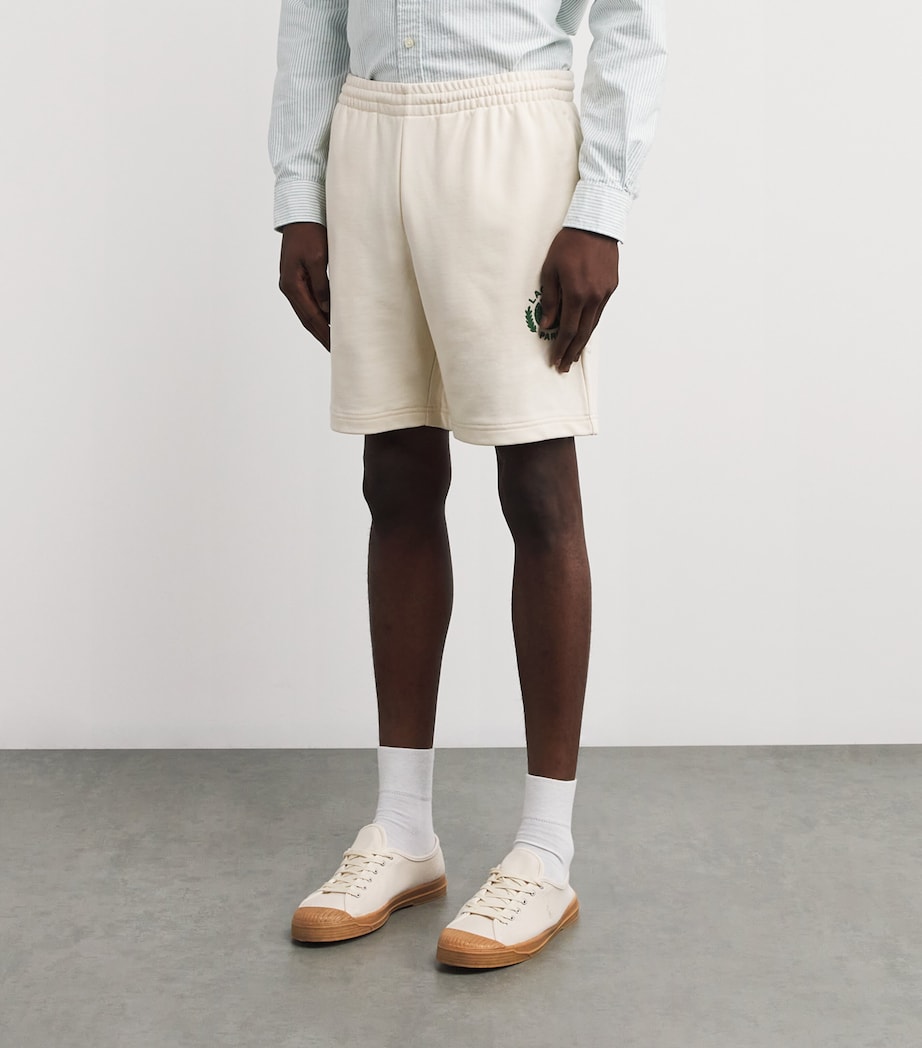 Cotton-Blend Fleece Tennis Shorts LAPLAND Image 3