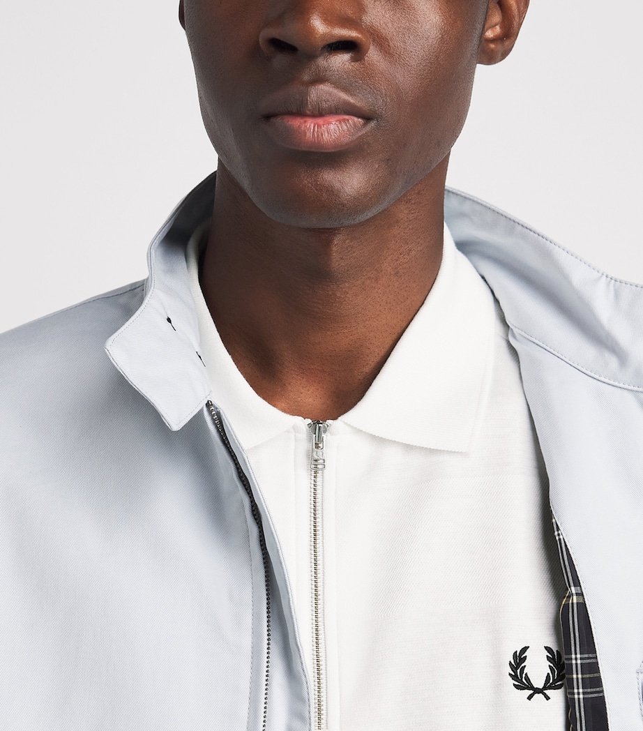 Fred Perry Mens Cotton Piqué Polo Shirt Snow White Image 3
