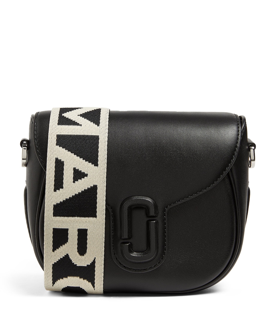 The Marc Jacobs Small Leather J Marc Saddle Bag 001 BLACK Image 1