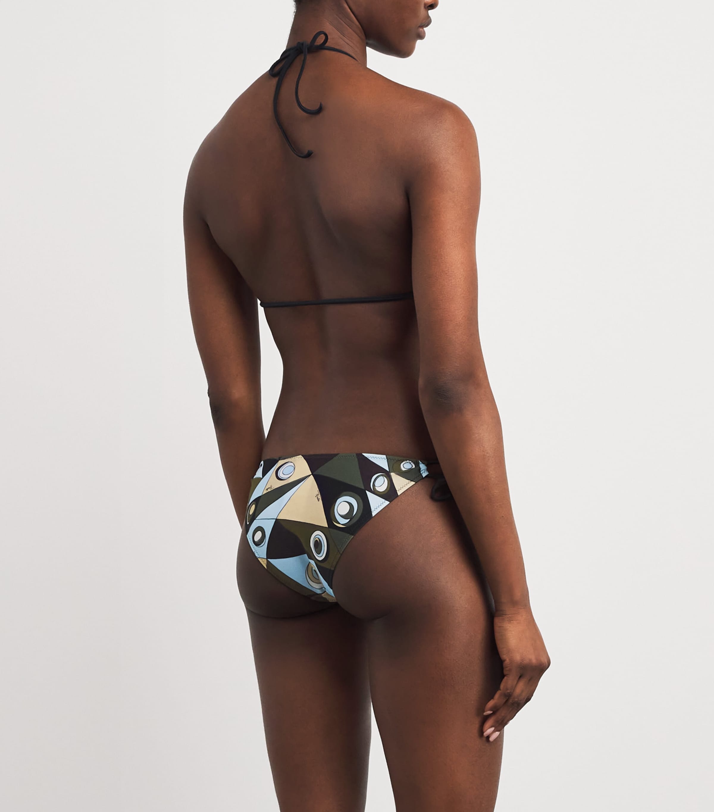 PUCCI Womens Occhi Bikini Bottoms Khaki Image 3