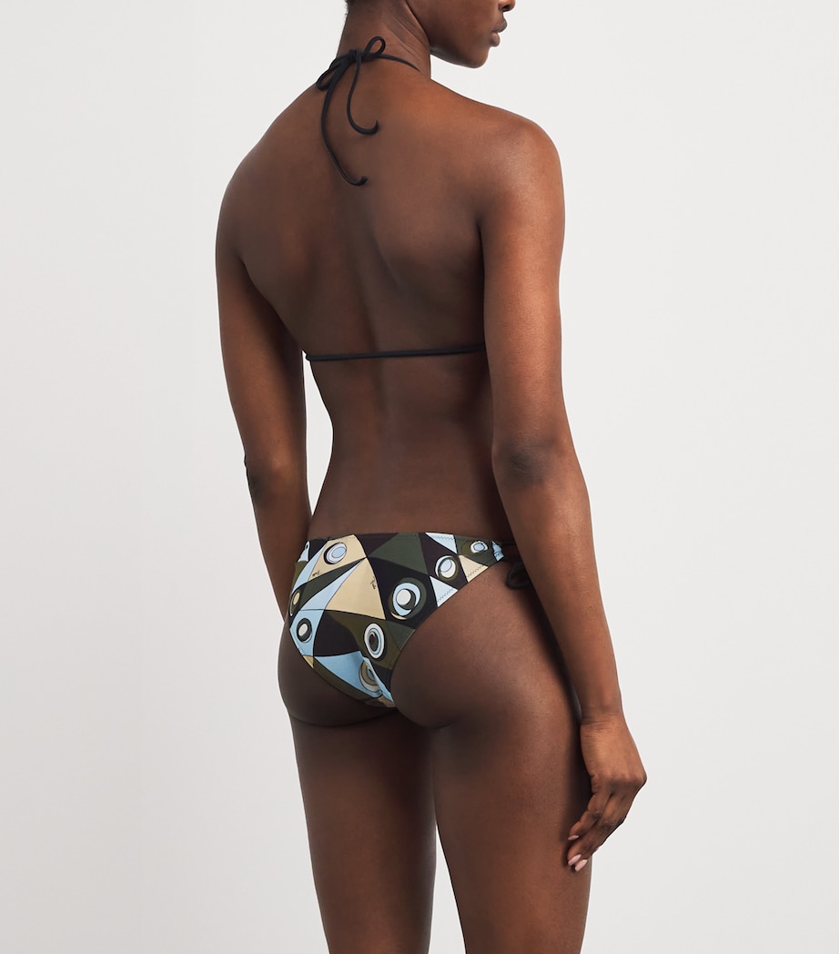 PUCCI Womens Occhi Bikini Bottoms Khaki Image 3