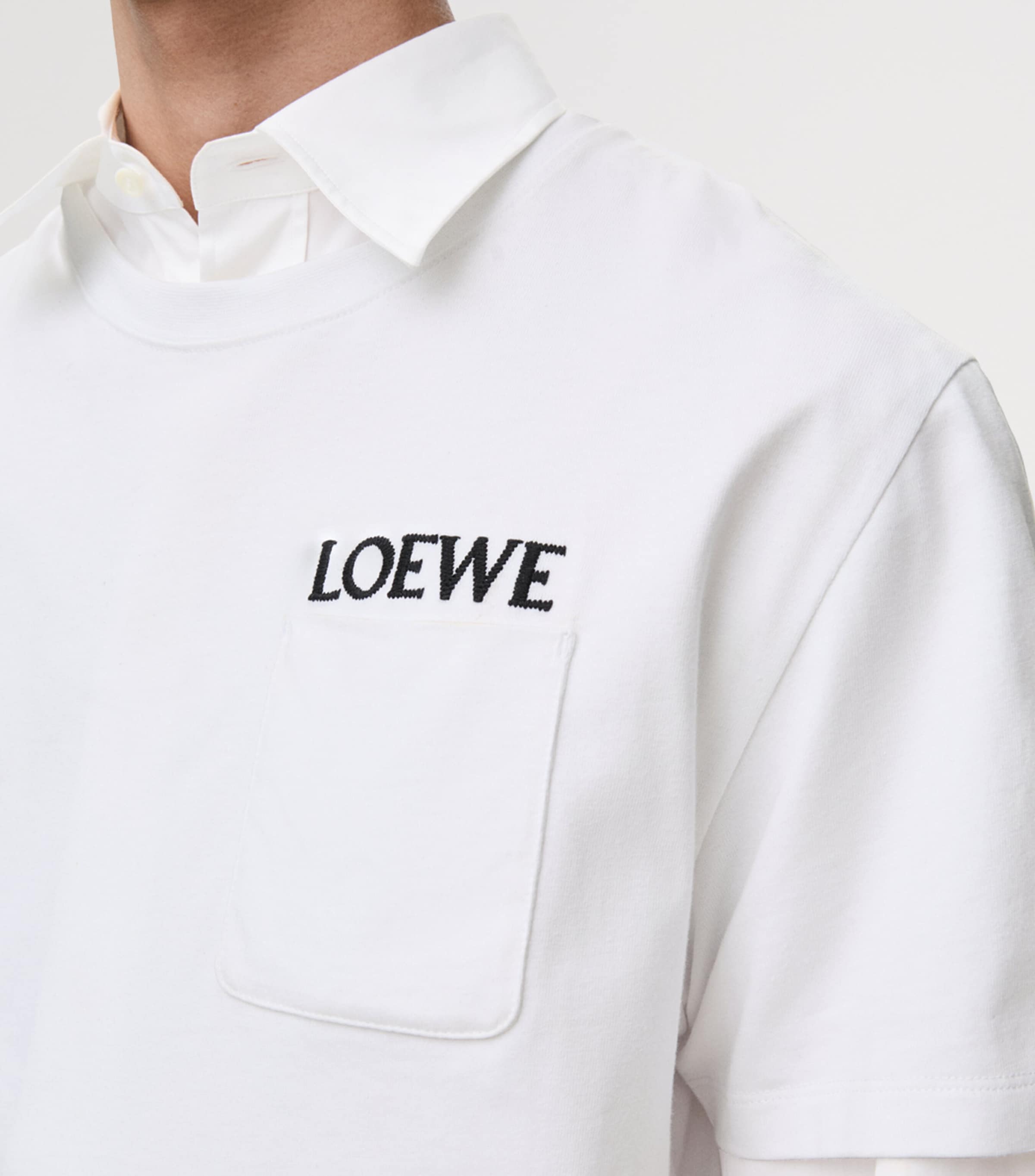 Cotton Pocket Logo T-Shirt WHITE Image 5