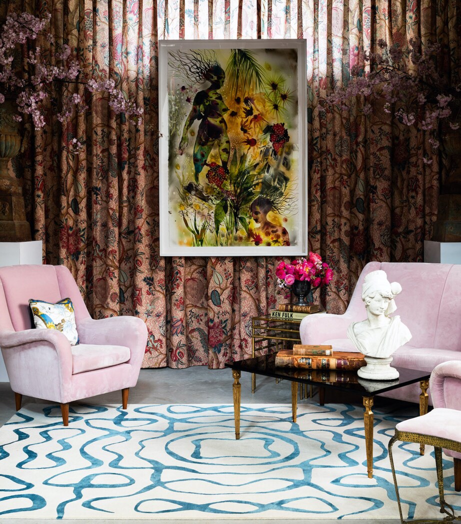 x Ken Fulk Sonic Wave Rug (2.74m x 1.83m) BLUE Image 5