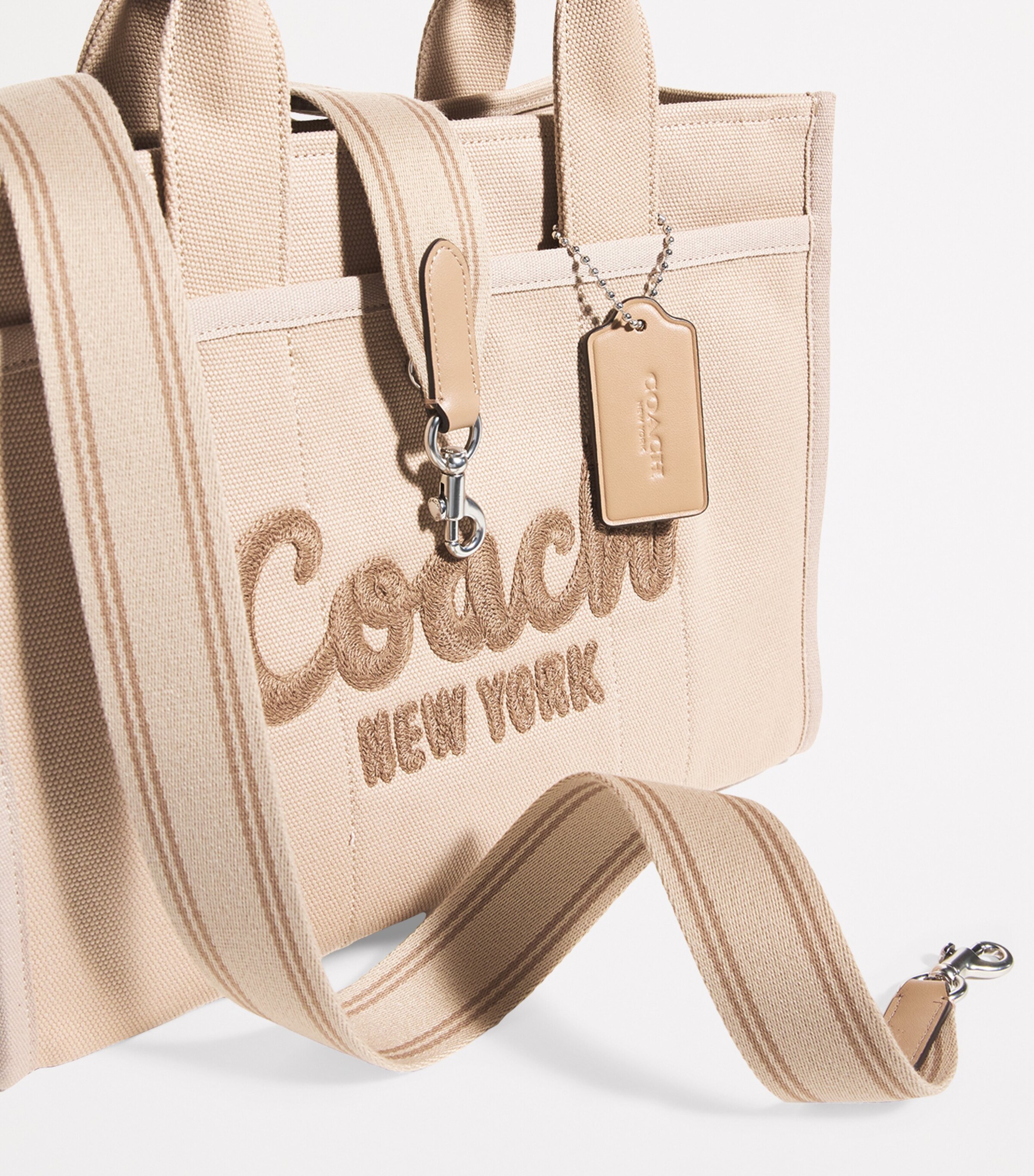 Coach Beige Canvas Cargo Tote Bag | Harrods US