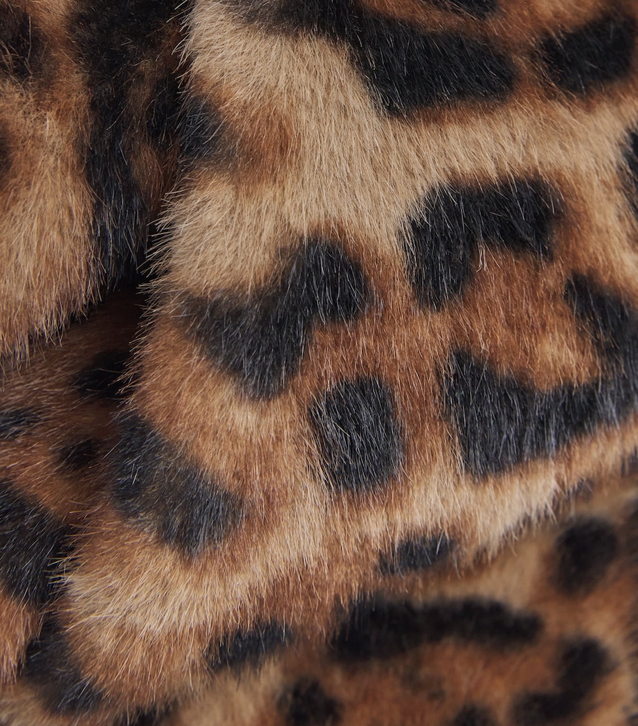 Source Unknown Faux Fur Inko Scarf Brown Image 4