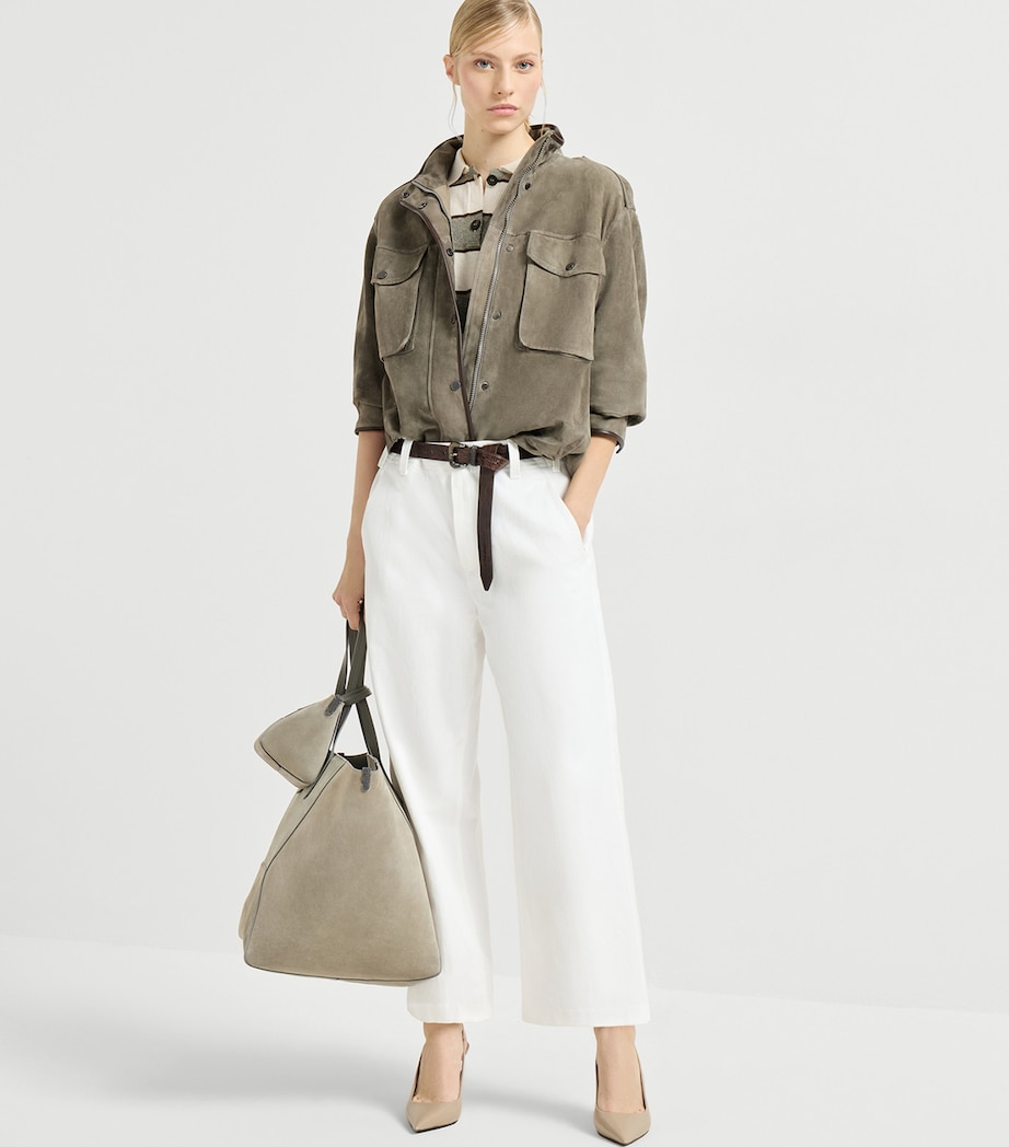 Cotton-Linen Gabardine Chinos C600 Image 2