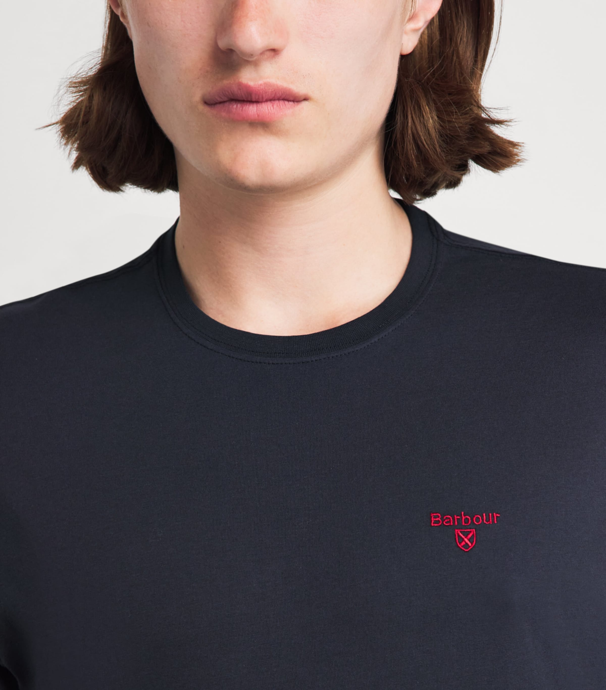 Barbour Mens Cotton Essential Sports T-Shirt Navy Image 3