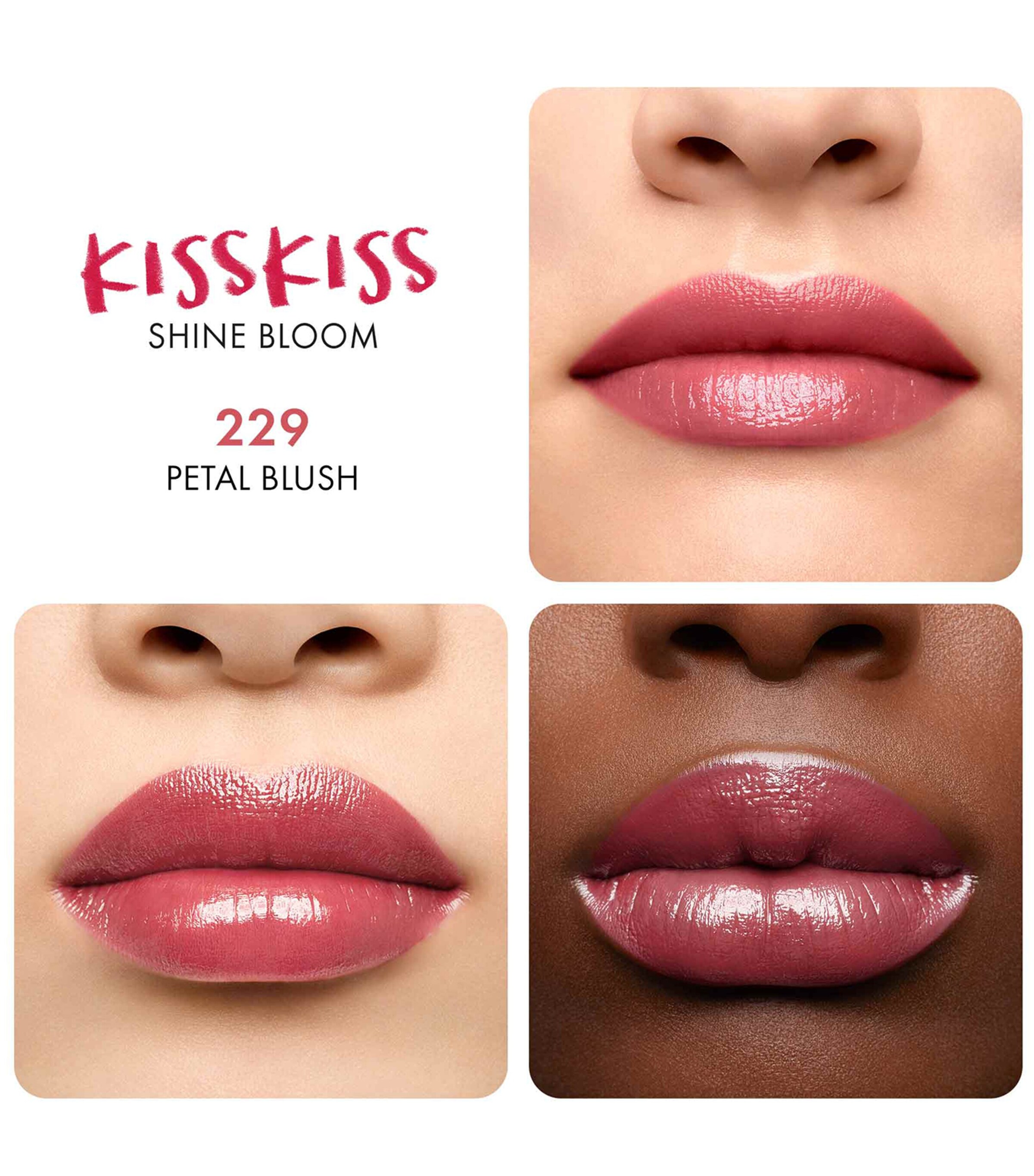 Guerlain KissKiss Shine Bloom Lipstick Petal Blush Image 5