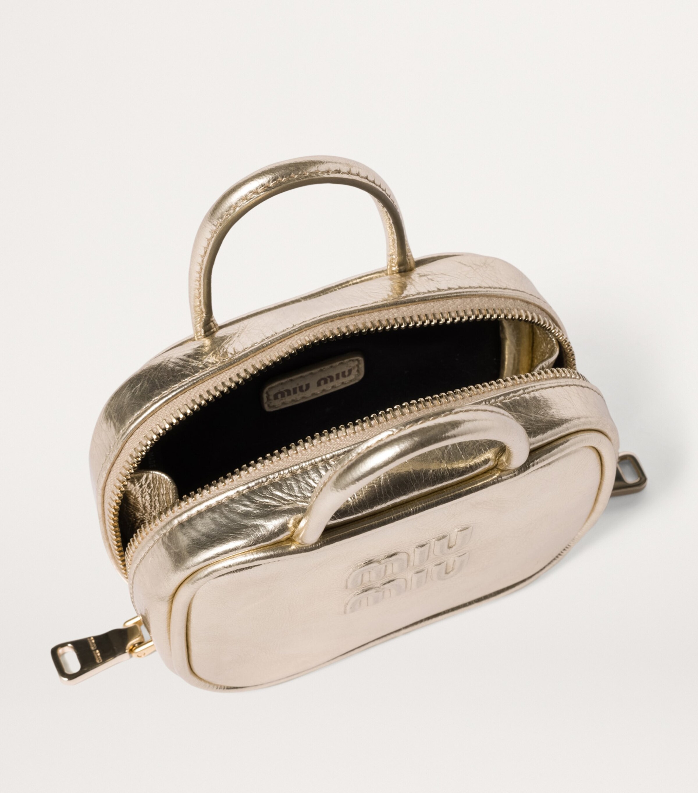 Miu Miu Laminated Leather Beau Micro Bag Image 4