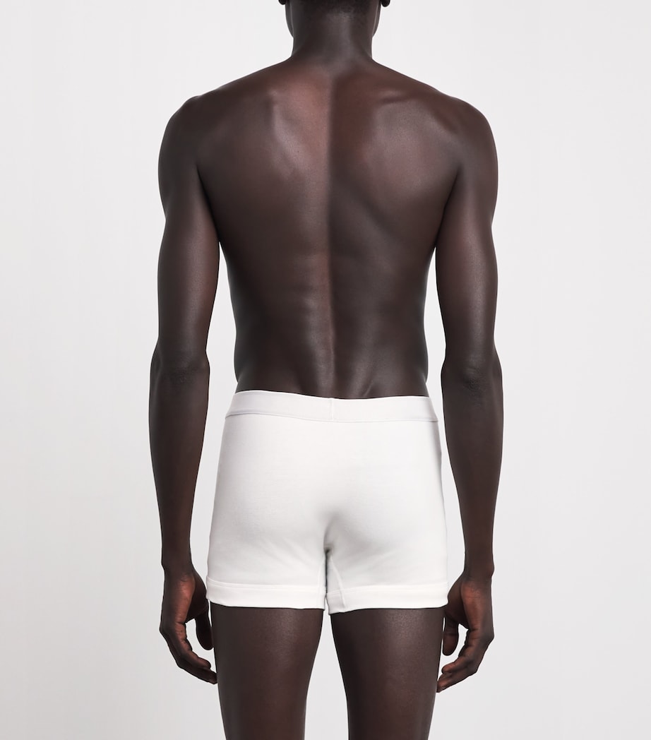 TOM FORD Mens Stretch-Cotton Logo Boxer Briefs White Image 3