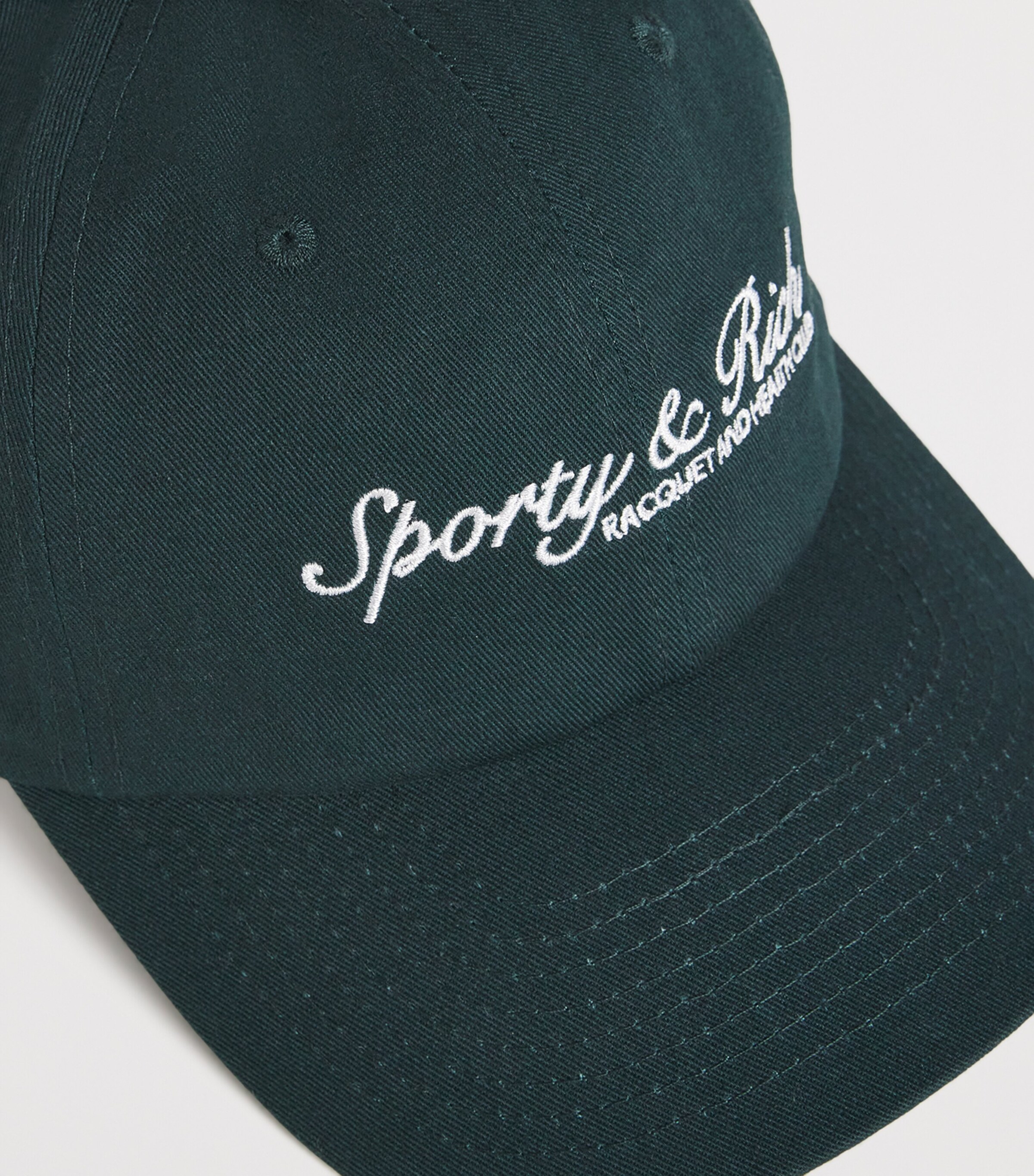 Sporty & Rich Green Cotton Syracuse Baseball Cap | Harrods US