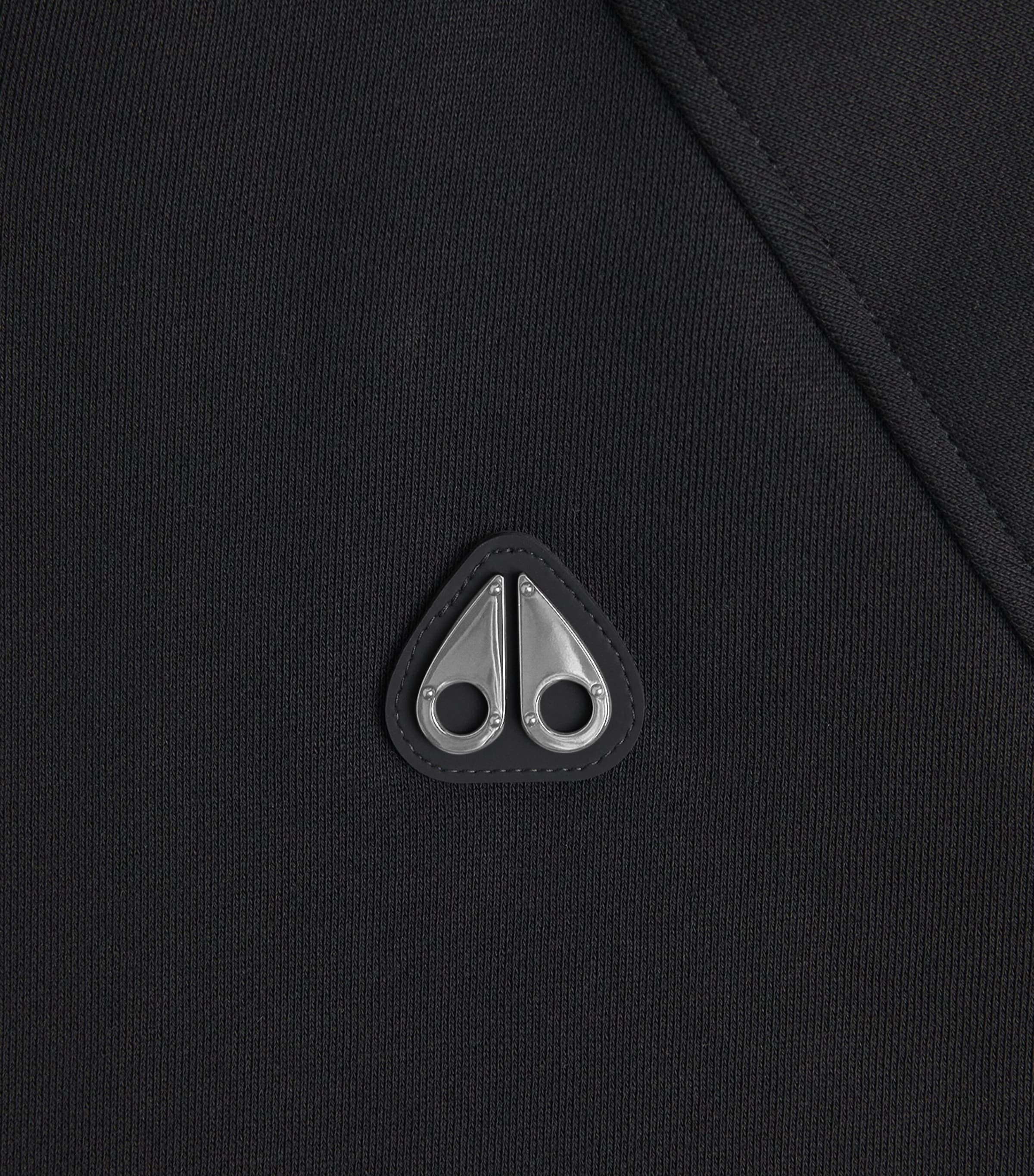 Moose Knuckles Mens Logo Yul Zip-Up Hoodie Black Image 6