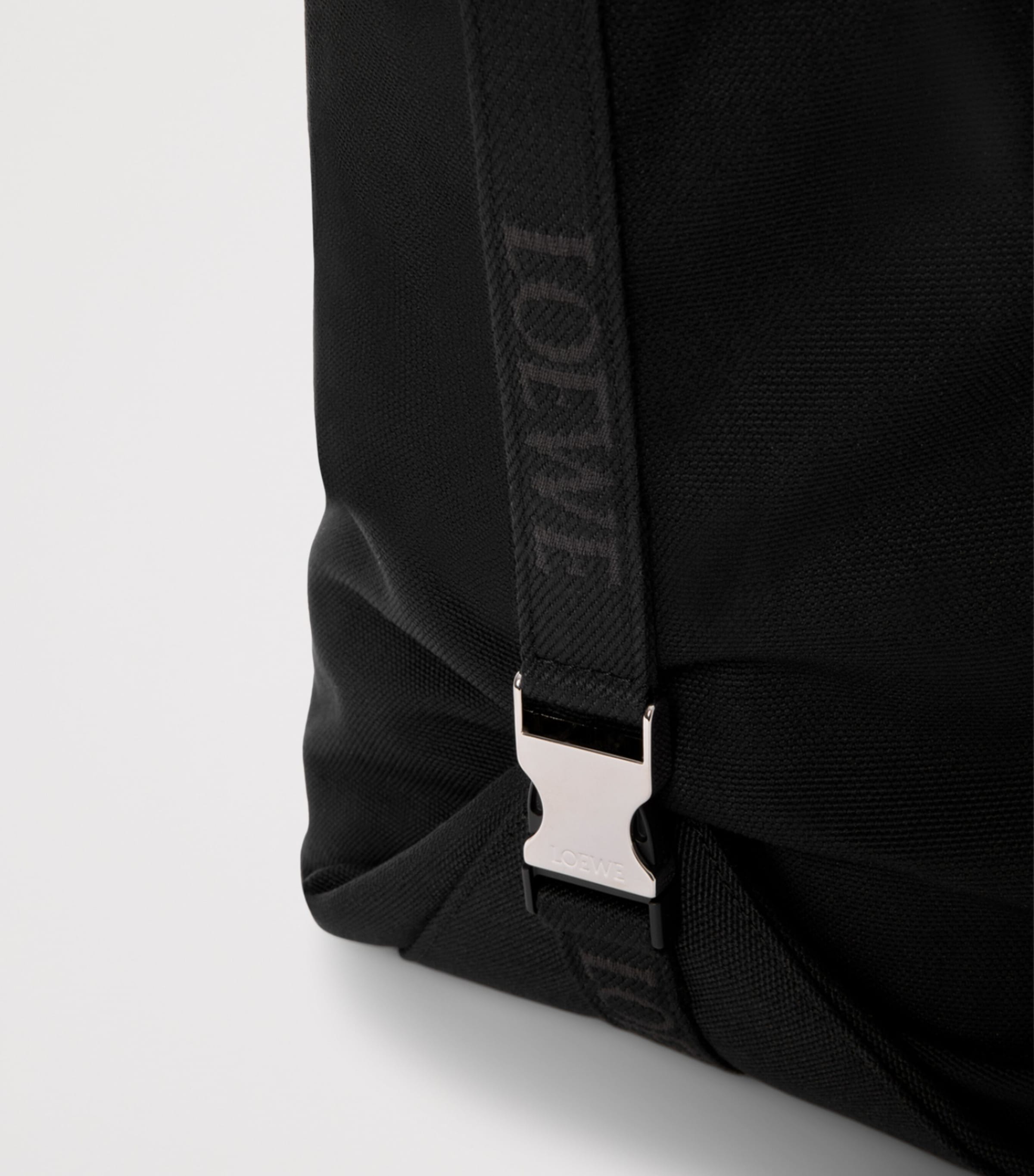 LOEWE Calfskin-Patch Flex Tote Bag Black/dark Gold Image 6