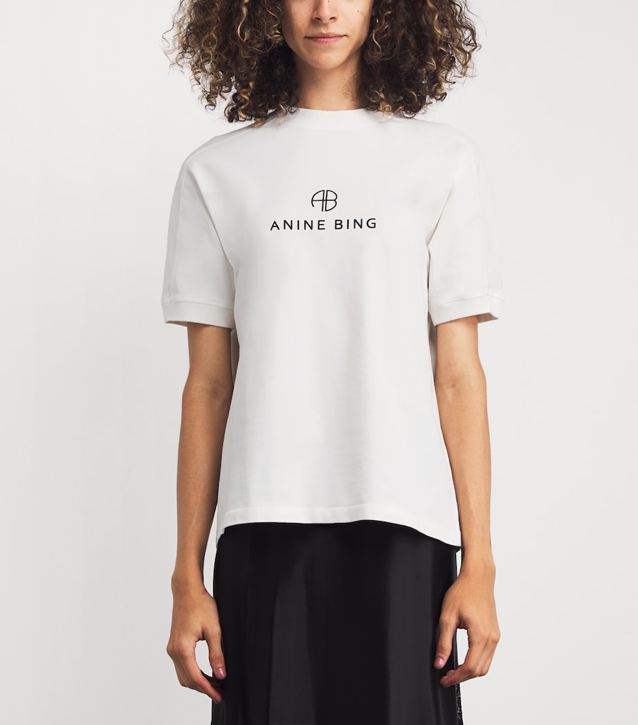 Cotton Monogram T-Shirt IVORY Image 3