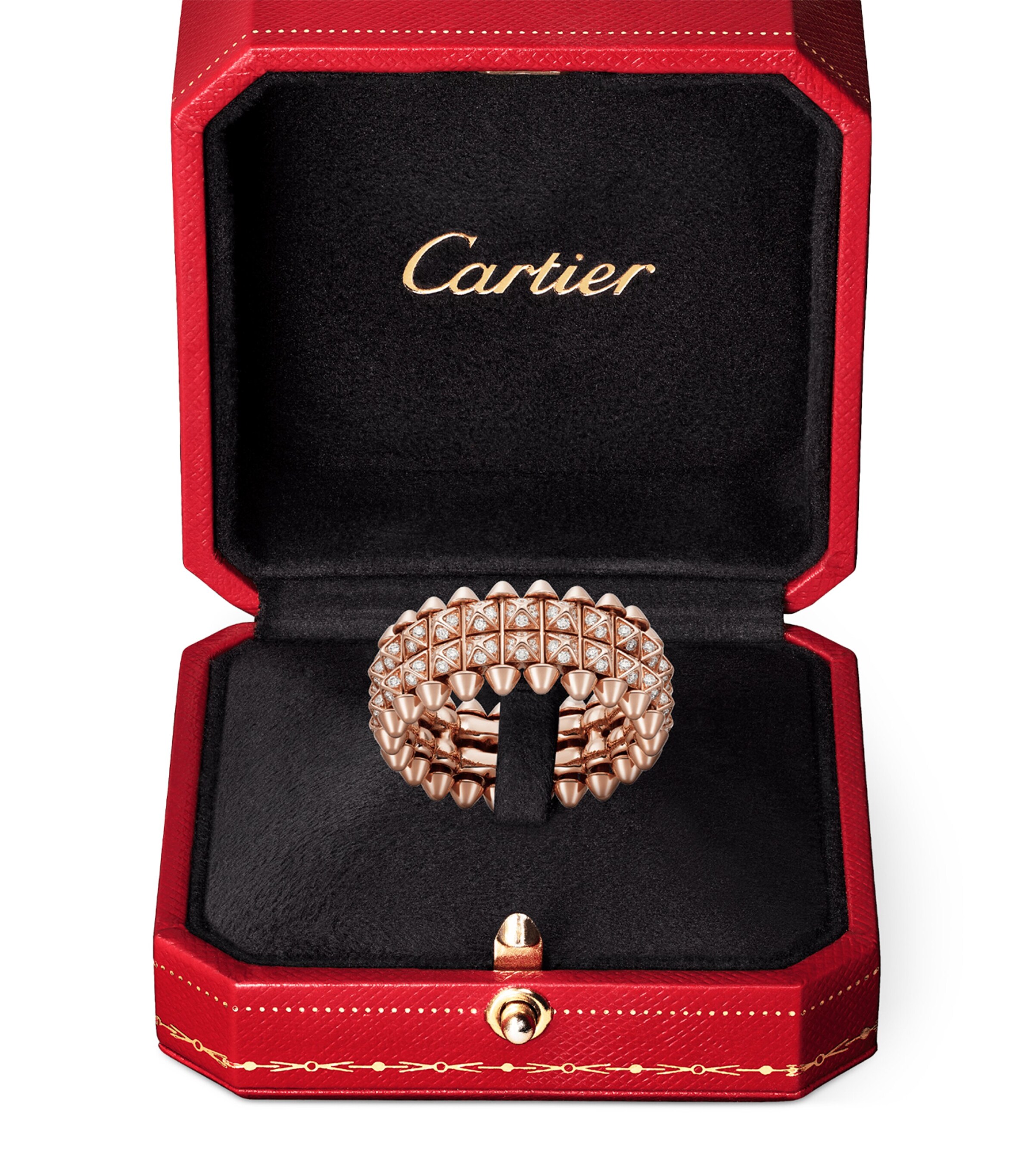 Rose Gold and Diamond Clash de Cartier Ring ROSE GOLD Image 7