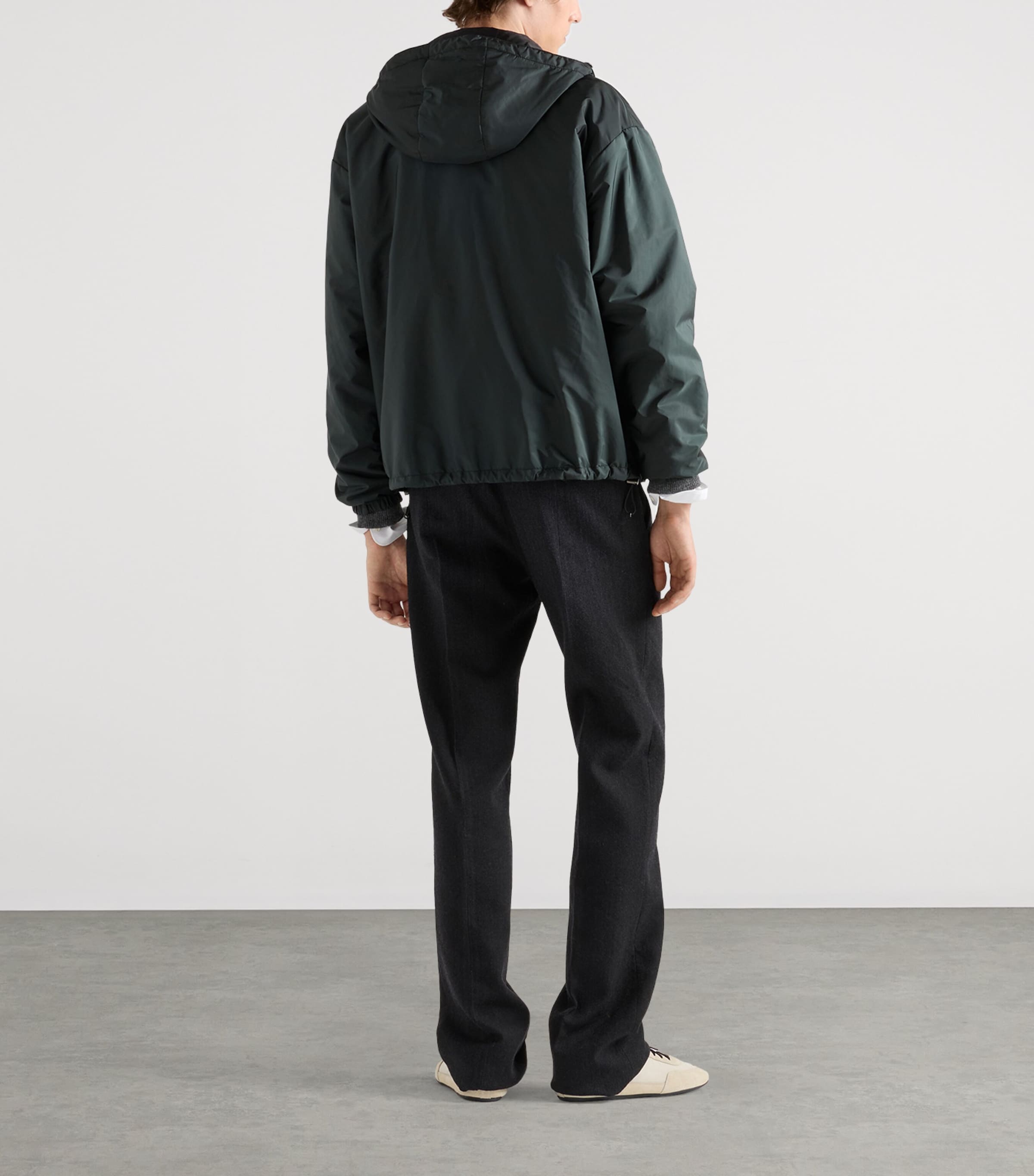 Prada Mens Re-Nylon Reversible Jacket Green Image 5