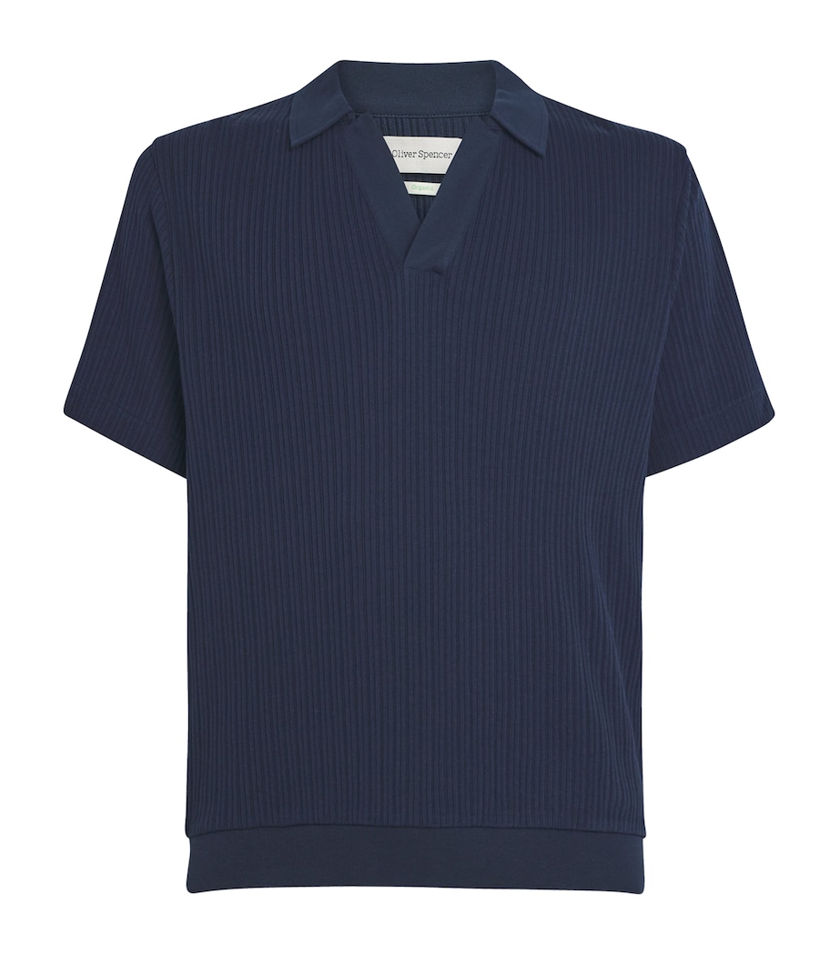 Organic Cotton Polo Shirt NAVY Image 1