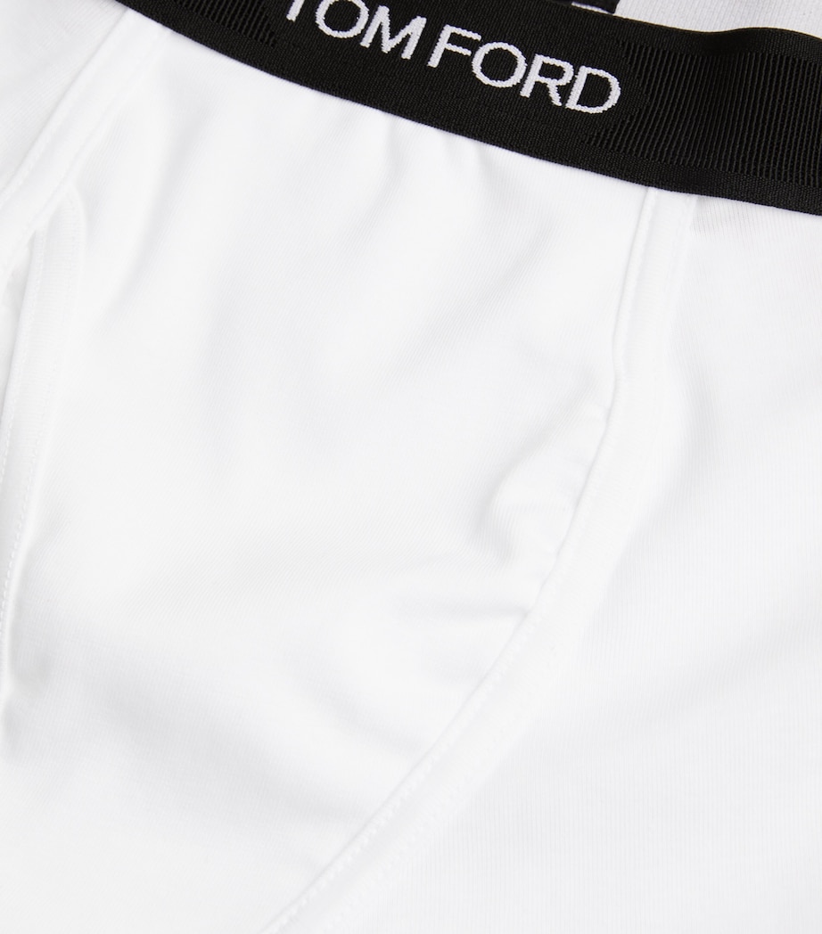 Cotton-Stretch Logo Trunks (Pack of 2) 100 WHITE Image 10